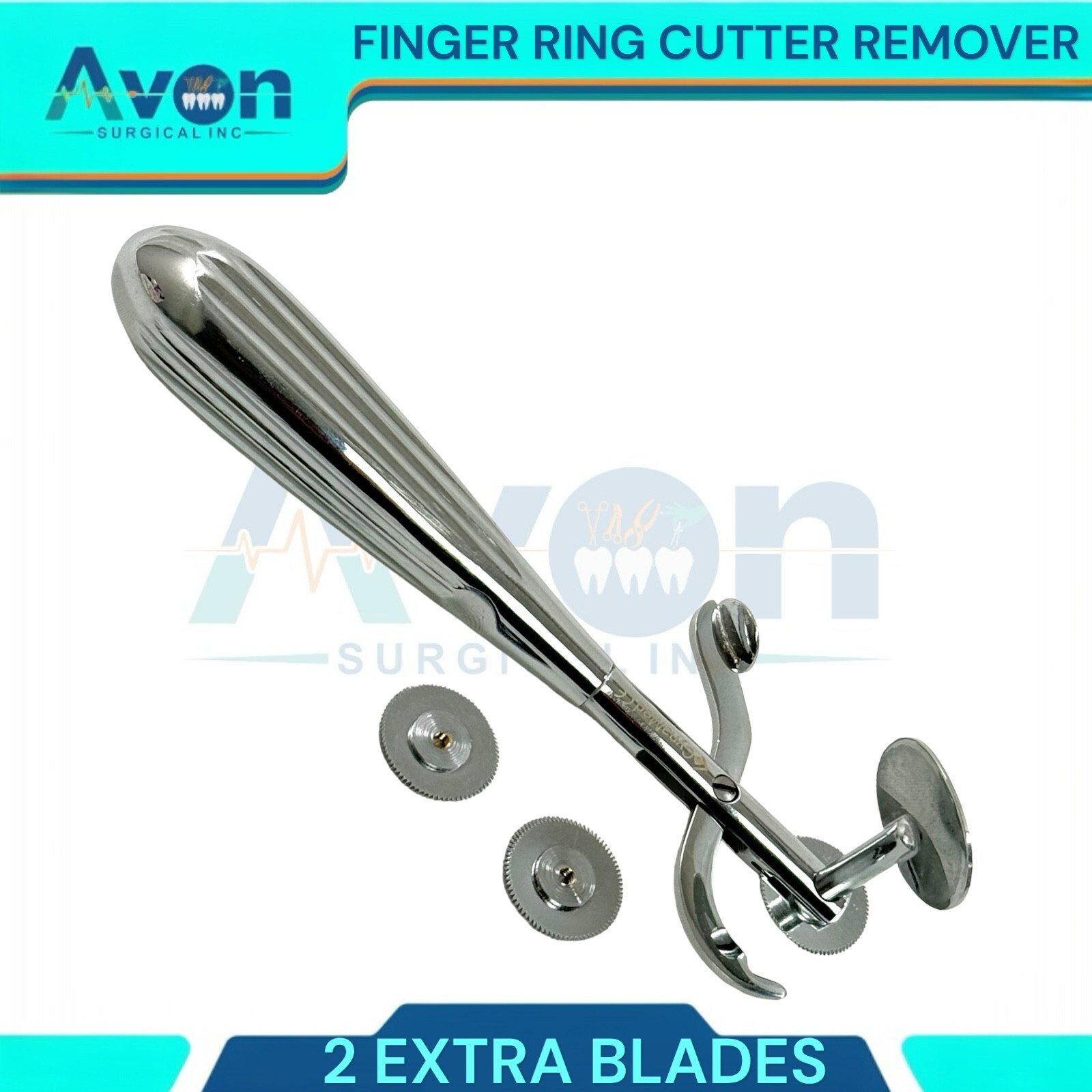 6 Inches Finger Ring Cutter with 2 Extra Rotating Discs | Emergency Cutting Tool