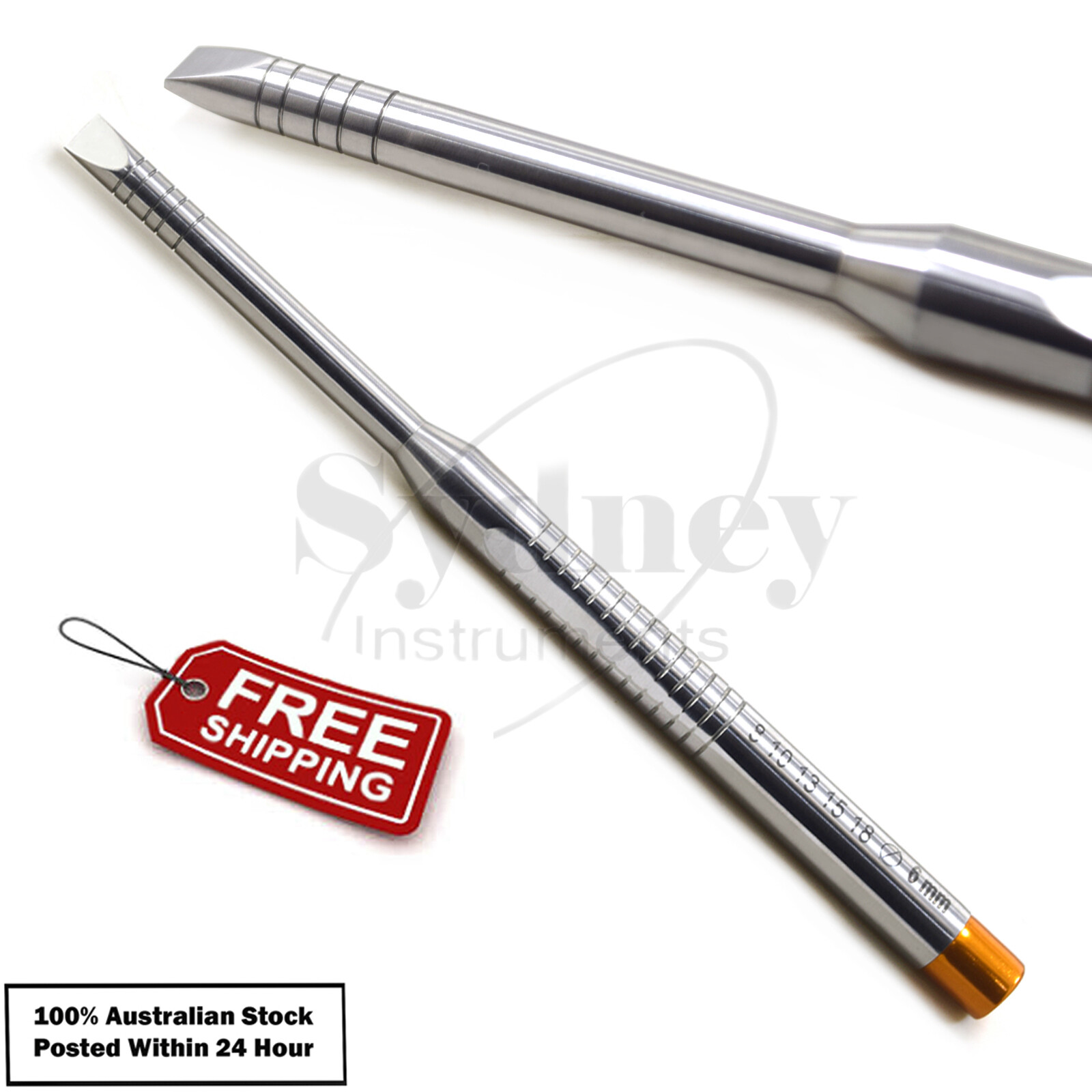 Dental Osteotome Bone Ridge Expansion Chisels Screw Shape Tip Surgical Lab
