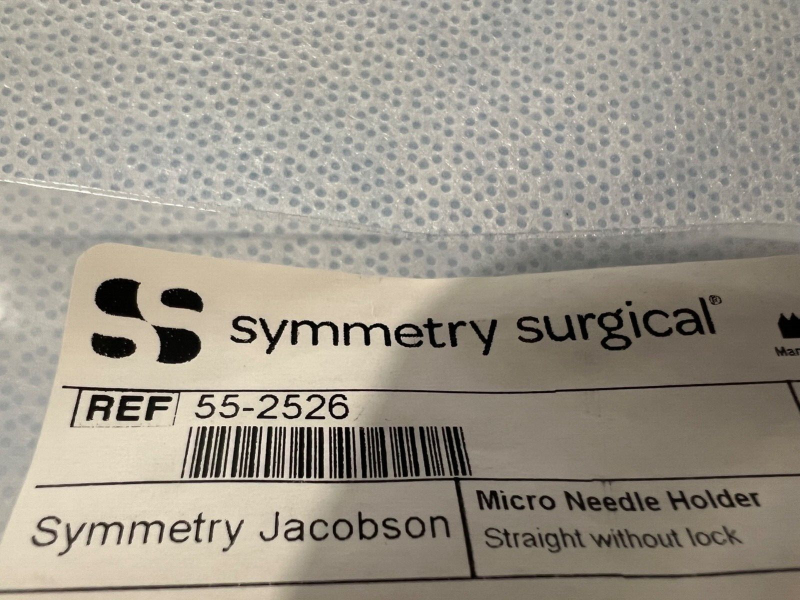 Symmetry 55-2526 Straight Jacobson Micro Needle Holder w/ Out Lock 8-3/4″ Length