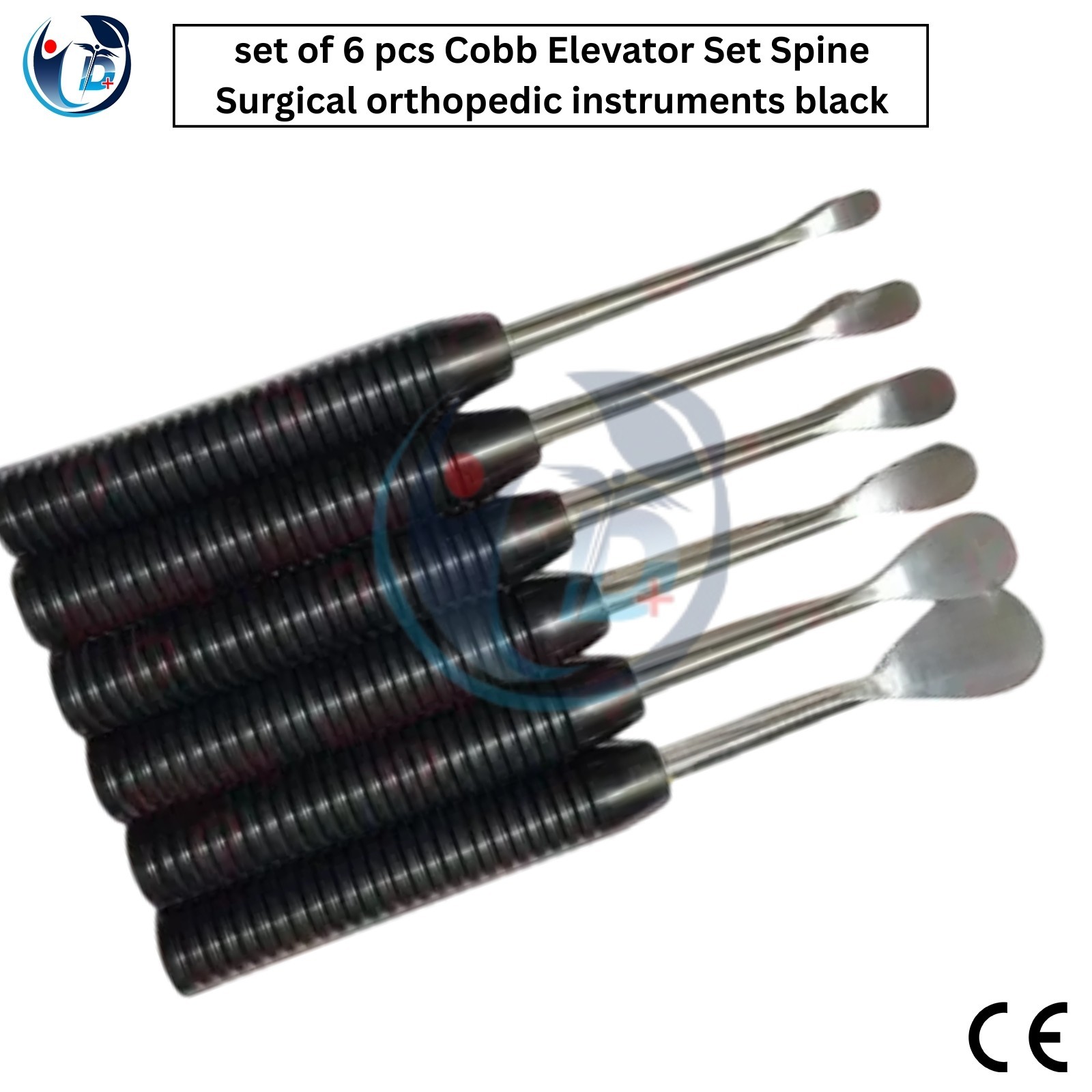 Cobb Elevator Set Spine Surgical orthopedic instruments set of 6 pcs black color