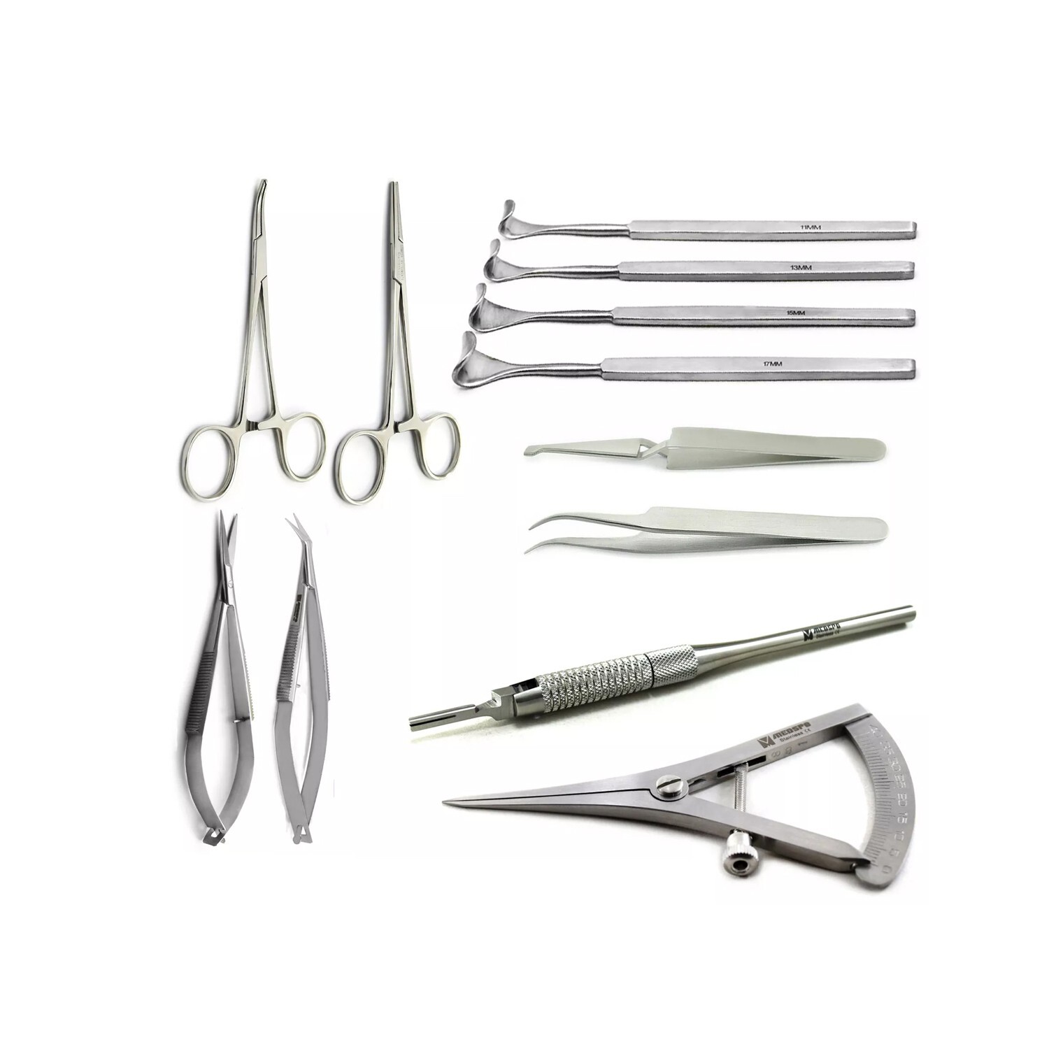 BASIC OPHTHALMIC EYE MICRO SURGERY SURGICAL ORTHODONTIC INSTRUMENTS SET KIT