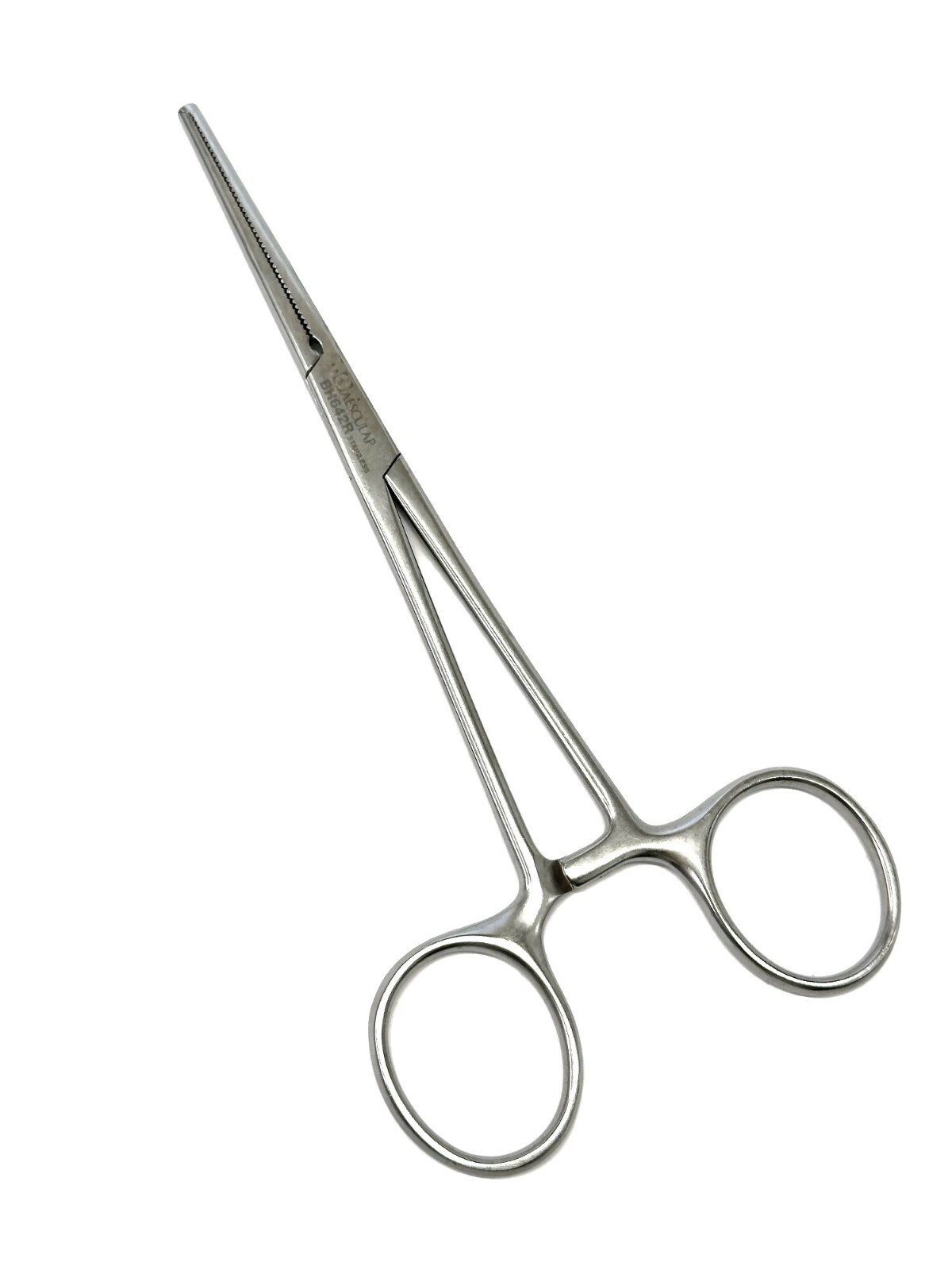 Aesculap BH642R KOCHER-OCHSNER Forceps, Straight, 1×2 Teeth, 6-1/4in C2