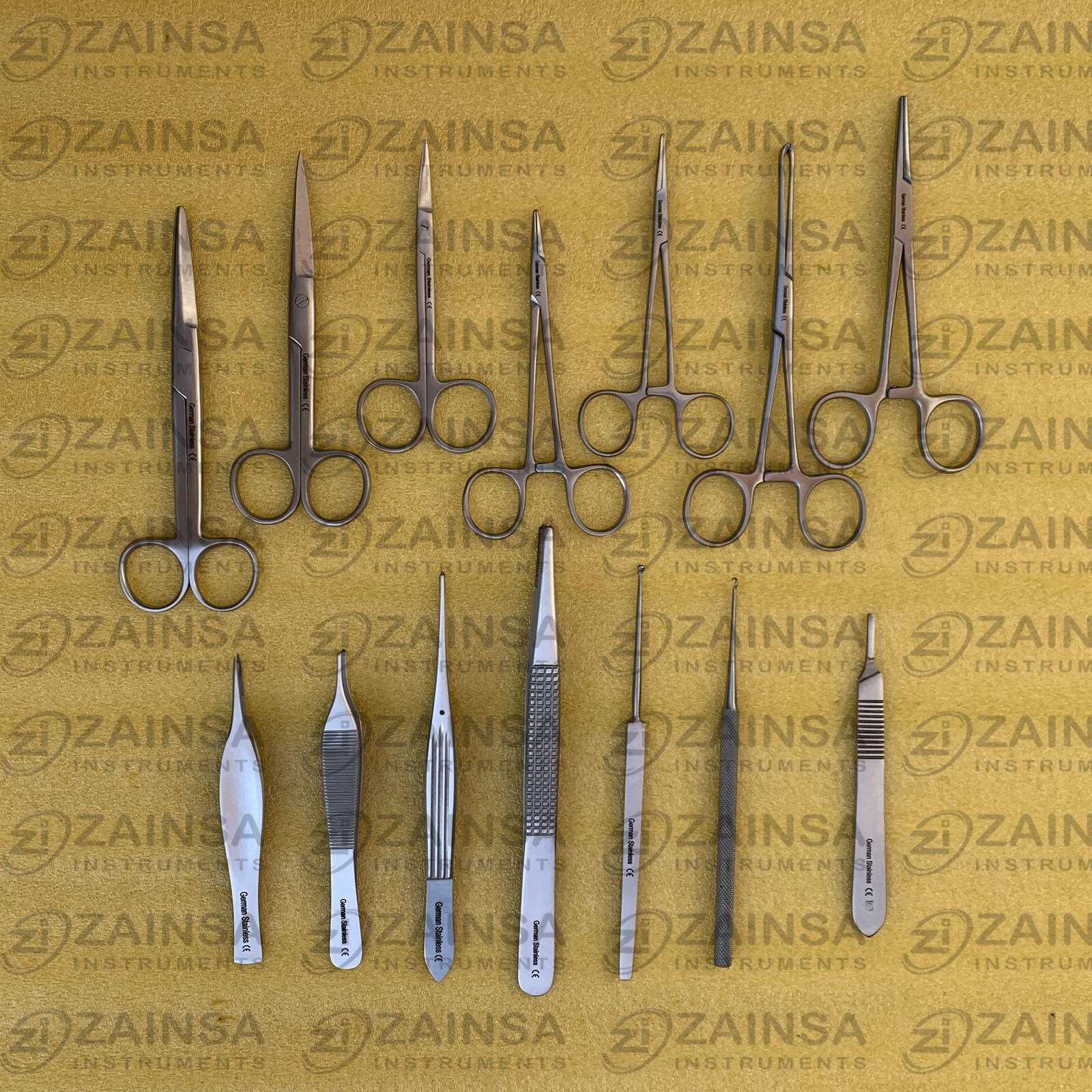 New Premium 14 PCs Minor Surgery Set, General Surgery Surgical Instruments Kits