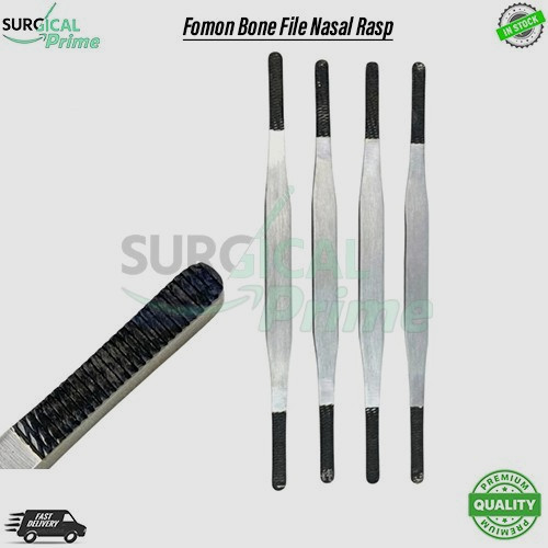 Fomon Bone File Nasal Rasp TC ENT Set of 4 Pcs Plastic Surgery Instruments