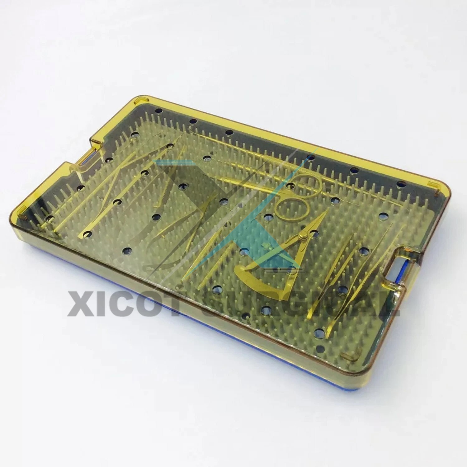 glaucoma surgical instruments kit set ophthalmic & silicone tray Stainless steel