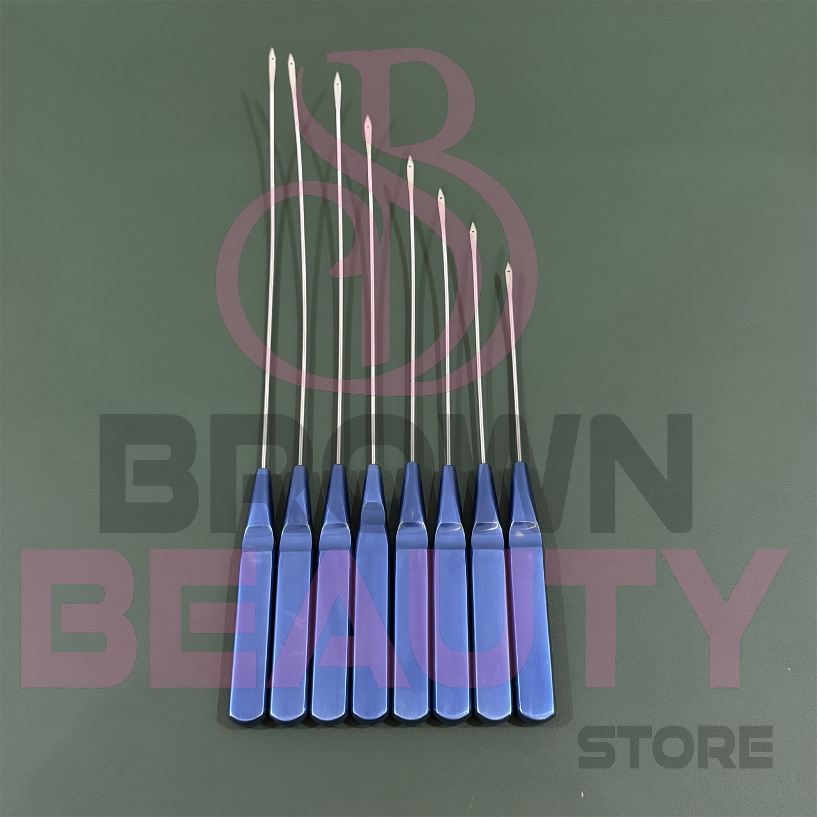 Suture Passer Needle Set of 8 Pcs for Non invasive Face Lift Technique Plastic S