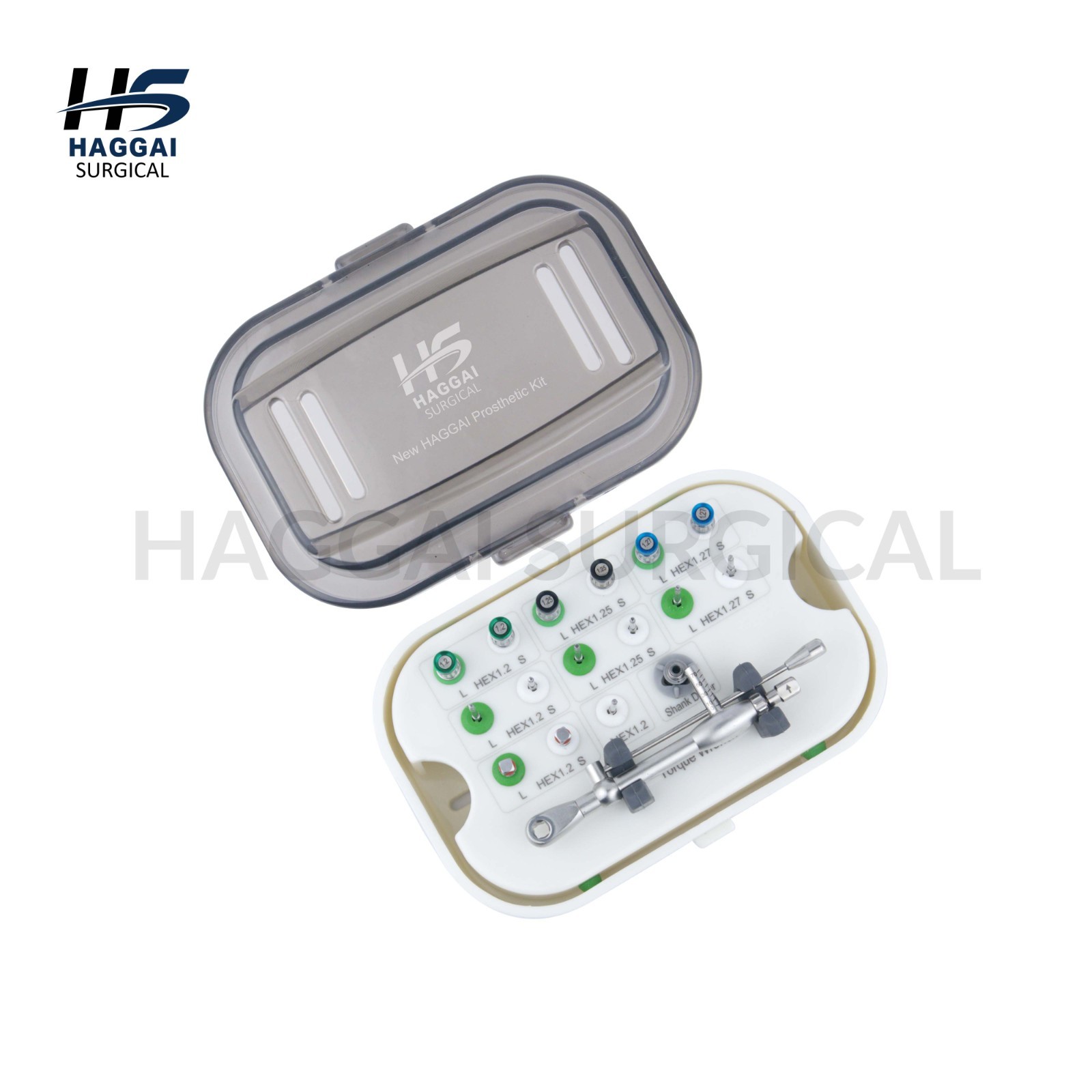 Haggai Prosthetic Torque Driver Kit Hex 1.2 1.25 1.27mm with Case