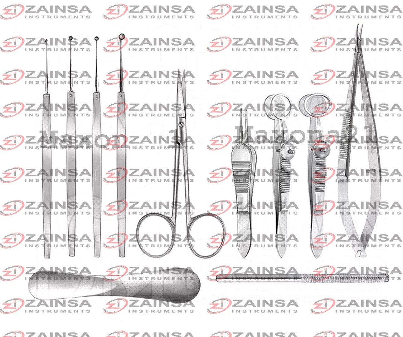 Chalazion Surgery Instruments Set of 11 Pcs Ophthalmic Surgical Instruments Kit