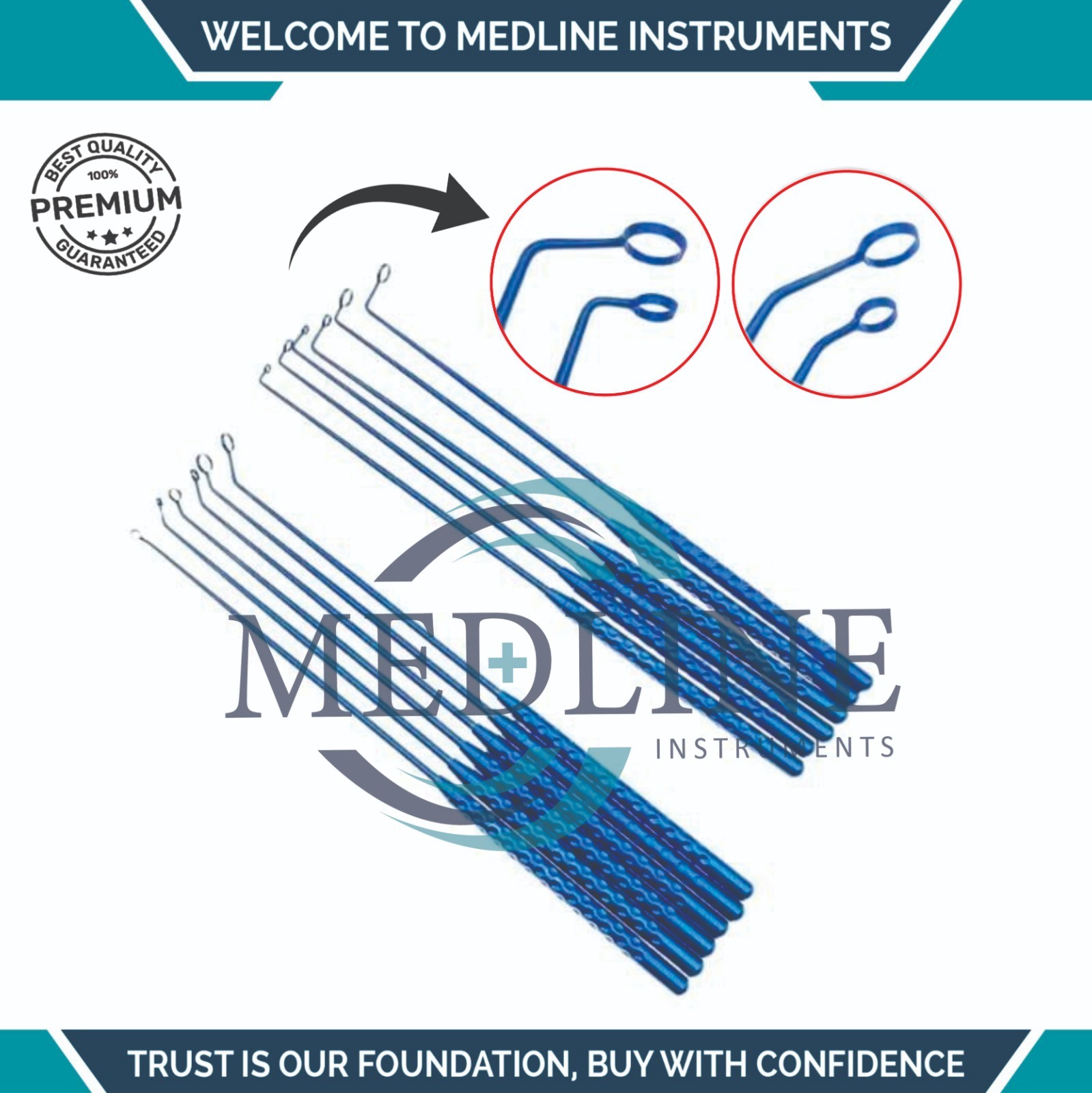 Hardy Pituitary Neuro Curettes Set Of 11 Surgical Instruments Transsphenoidal
