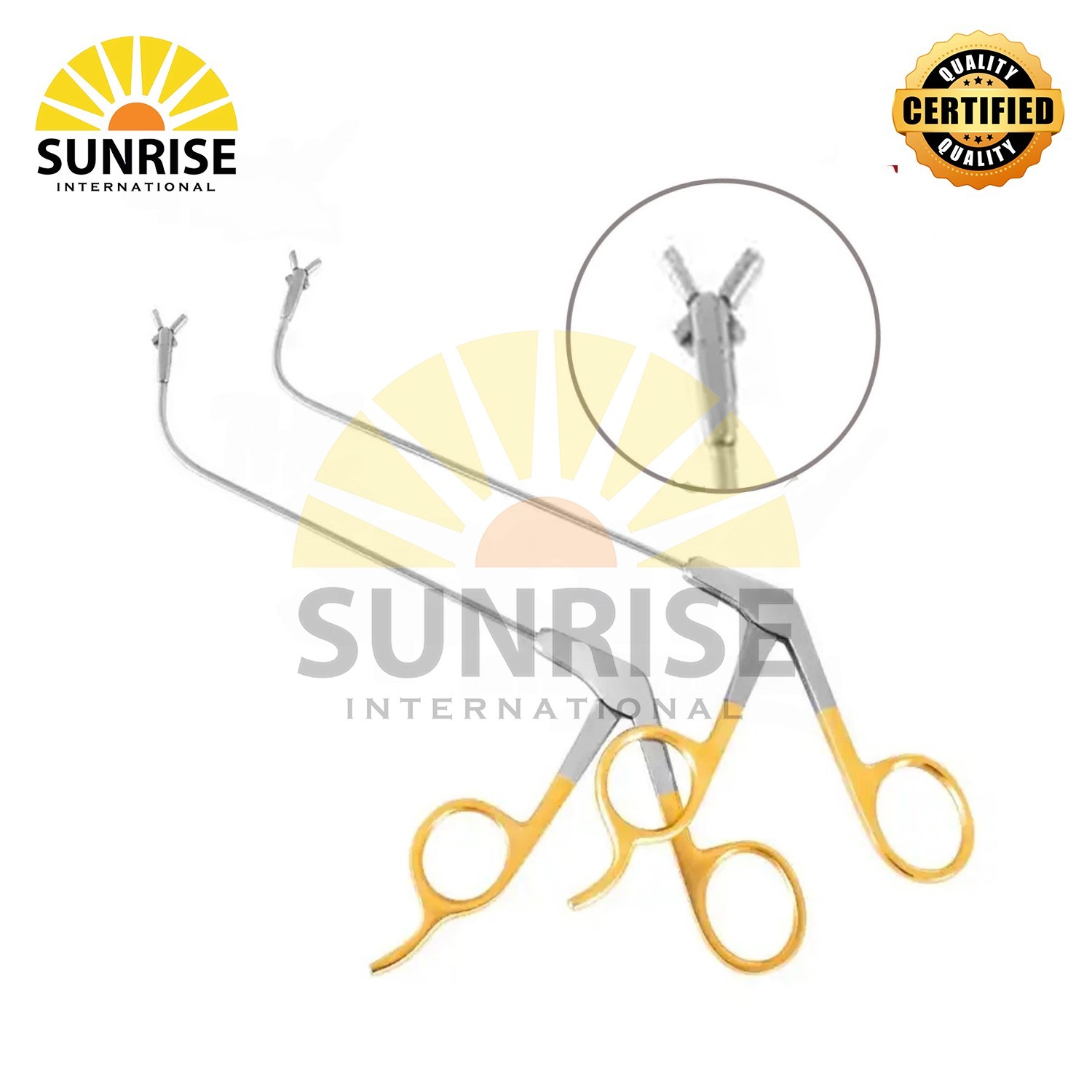 Frontal sinus recess giraffe forceps working length 130mm Surgical Instruments
