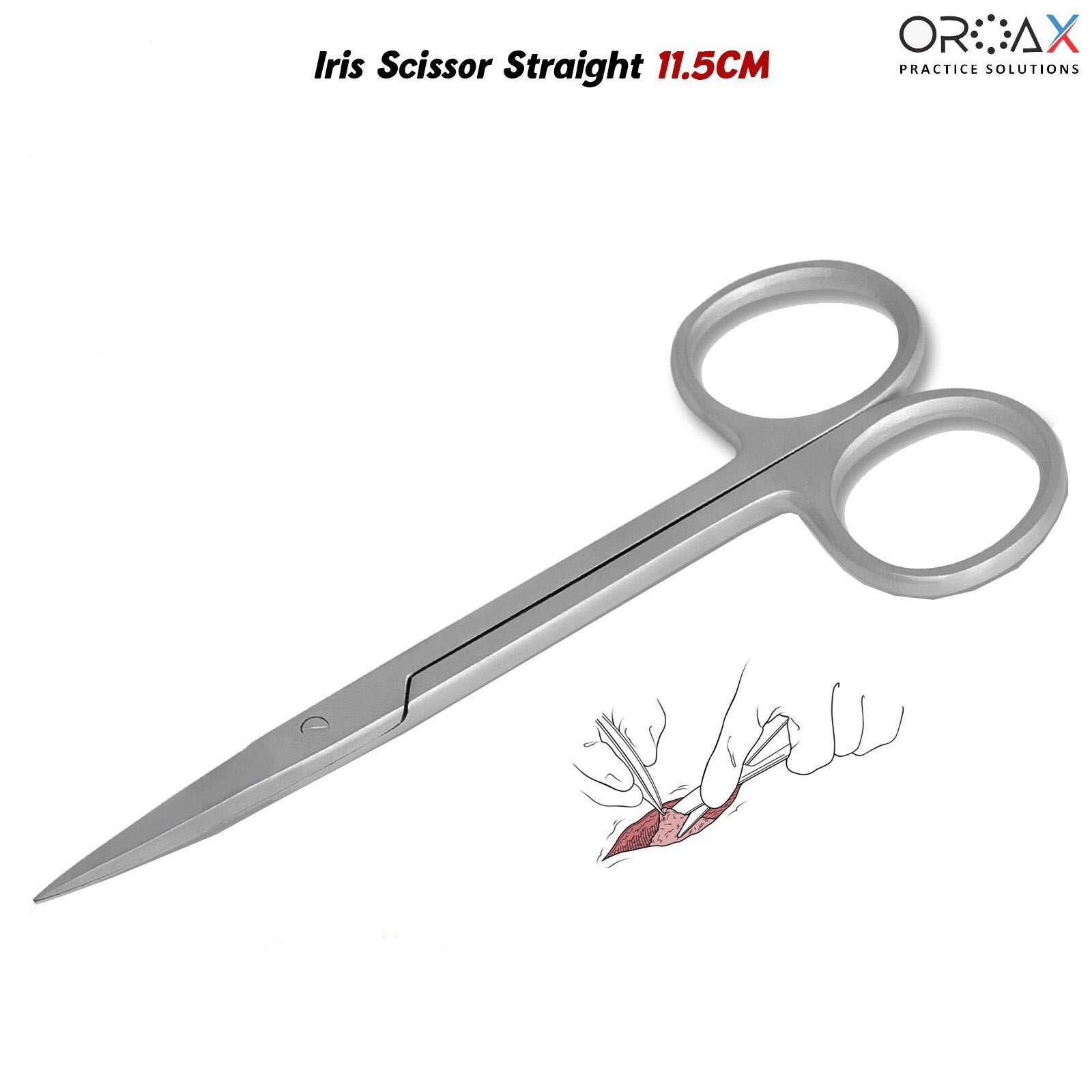 Tijeras para encías, iris, dentales, tijeras quirúrgicas rectas y afiladas OROAX