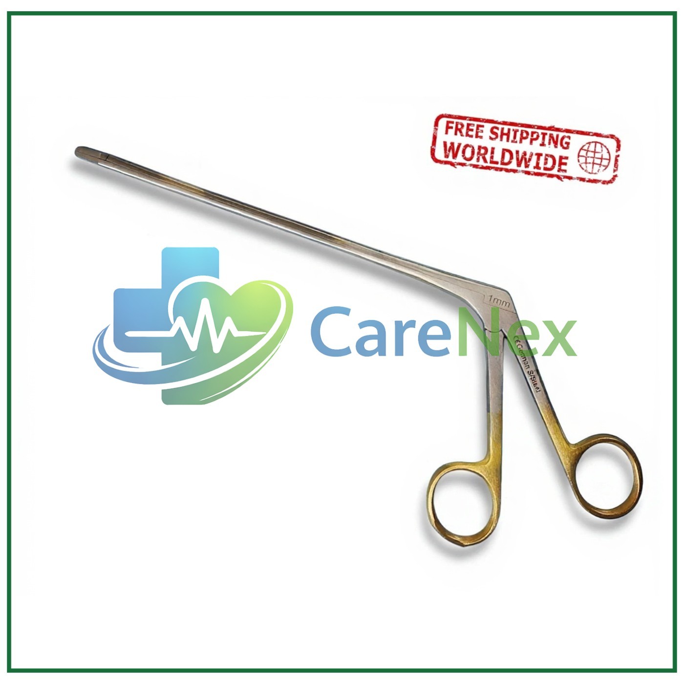 New Disc Forceps Straight 8″ x 1mm Neuro & Ortho Surgical Instrument