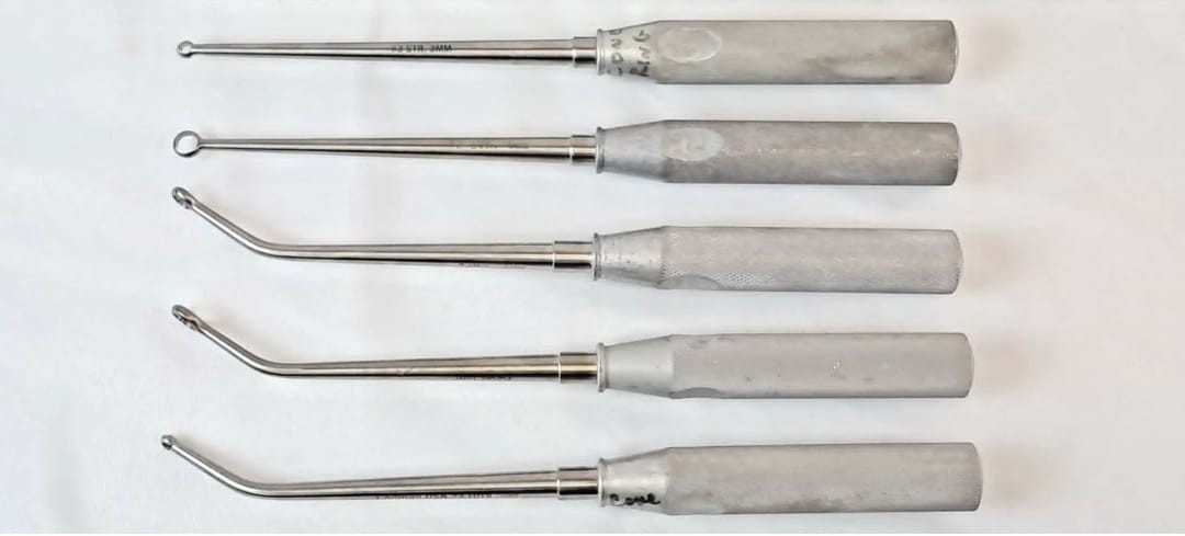 5 Pc Codman Ring Curette Set Straight/Angled (IN STOCK)