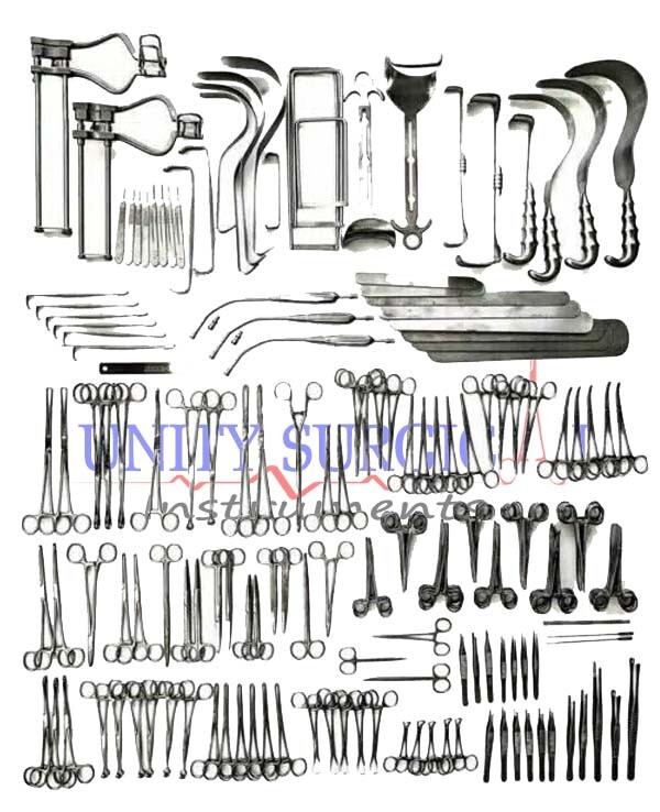 197 pcs Laparotomy Surgery Set Premium Quality Surgical Instruments