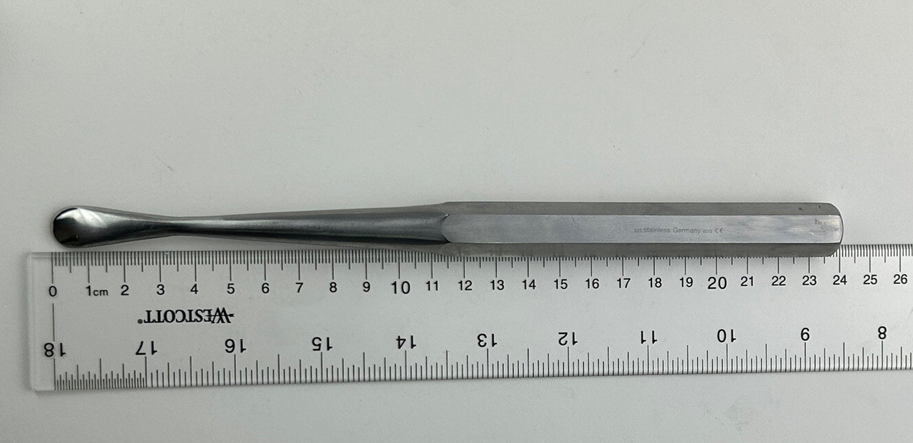 PILLING KM49340 Cobb Spinal Elevator Sharp Straight 13mm Tip 9.5in Length KMedic