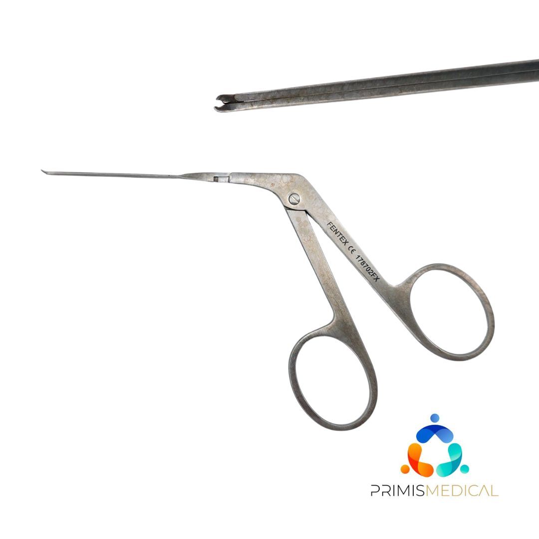 Fentex 178702FX Crurotomy Scissors Micro Cruved Right 1.5mm Blades ENT 5-1/8″