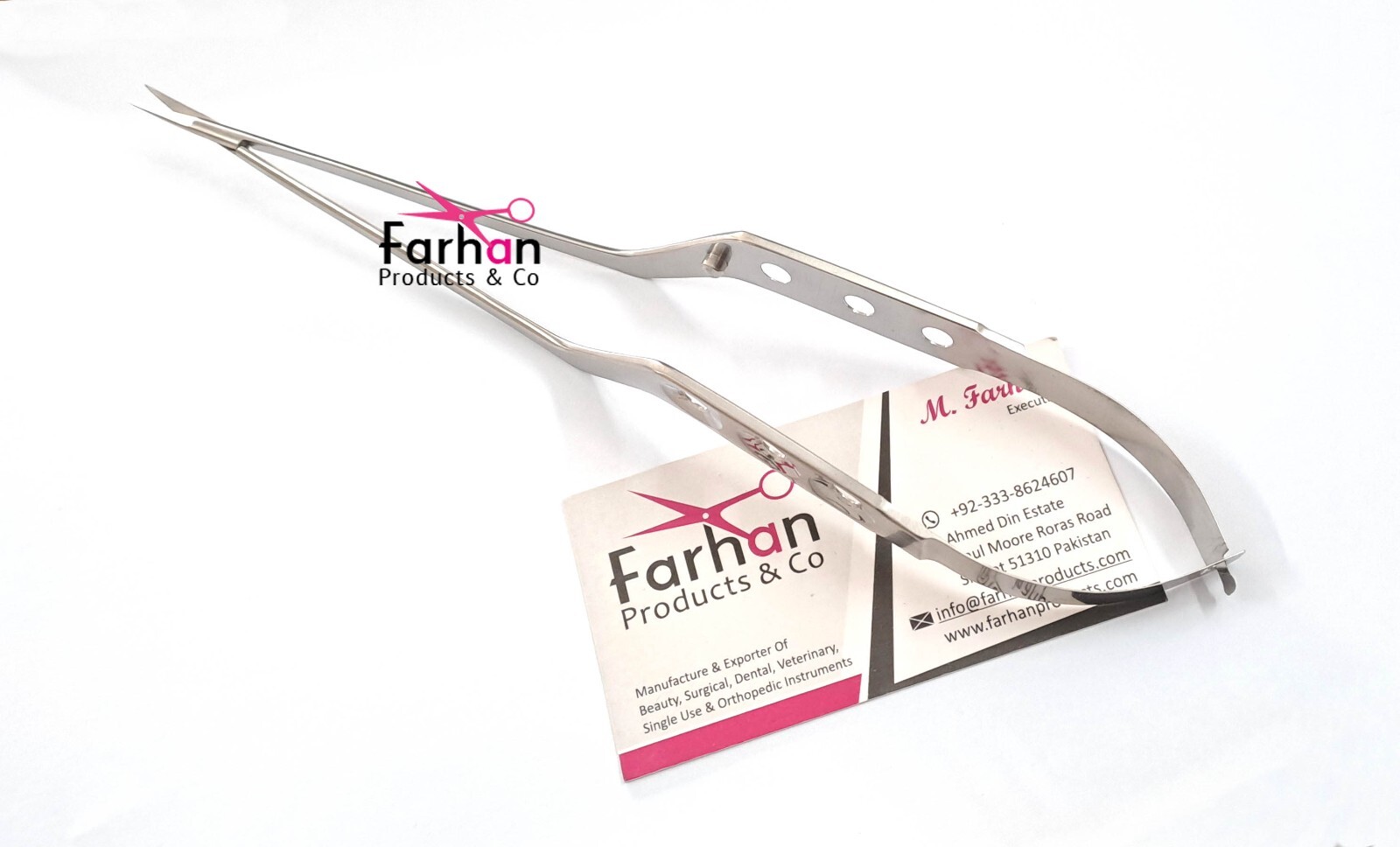 Kamiyama Micro Scissors Neurosurgery 22.5 cm Bayonet