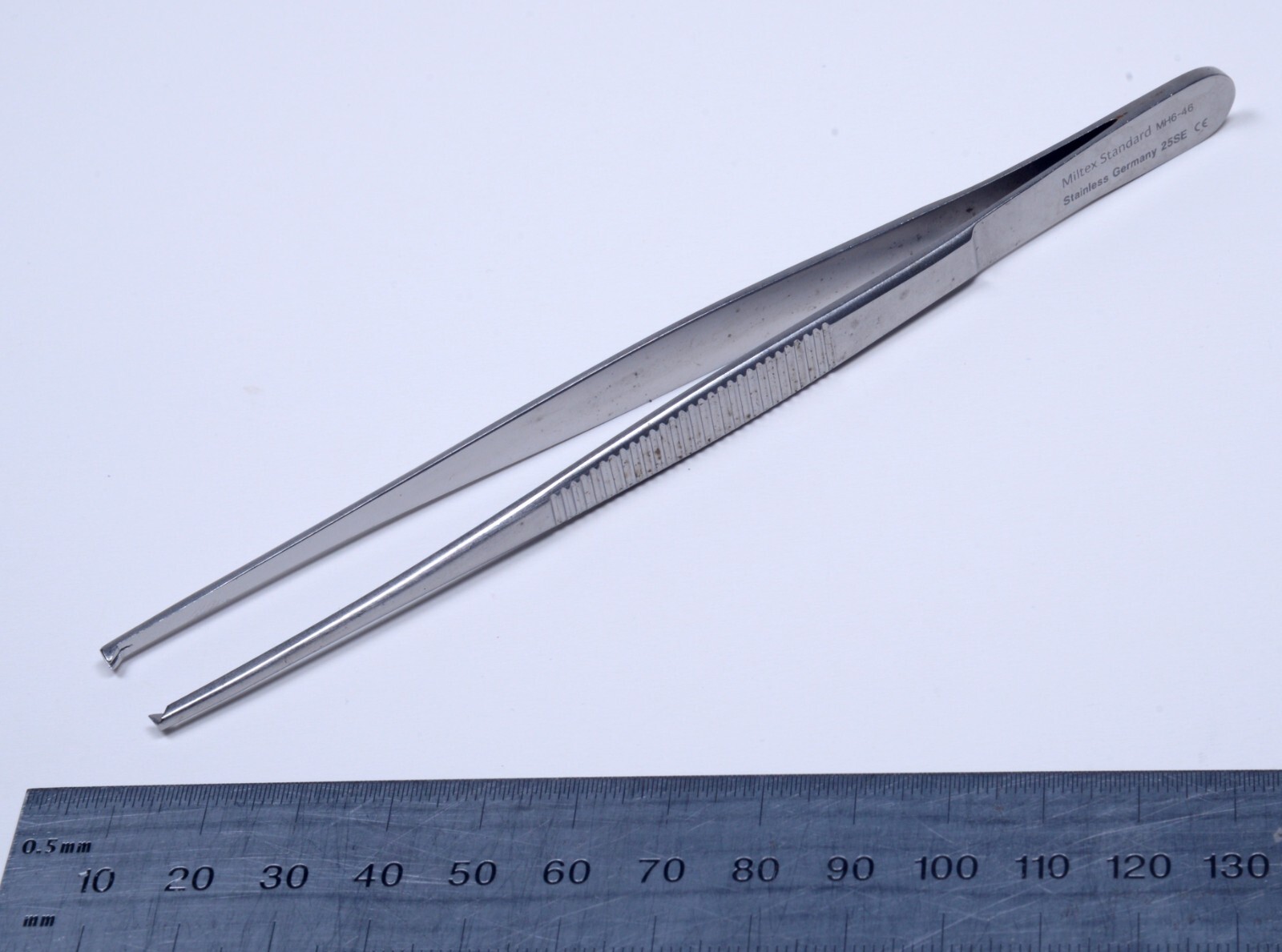 Miltex #MH6-46 Tissue Forceps 6″ Straight 1×2 Stainless Steel Surgical