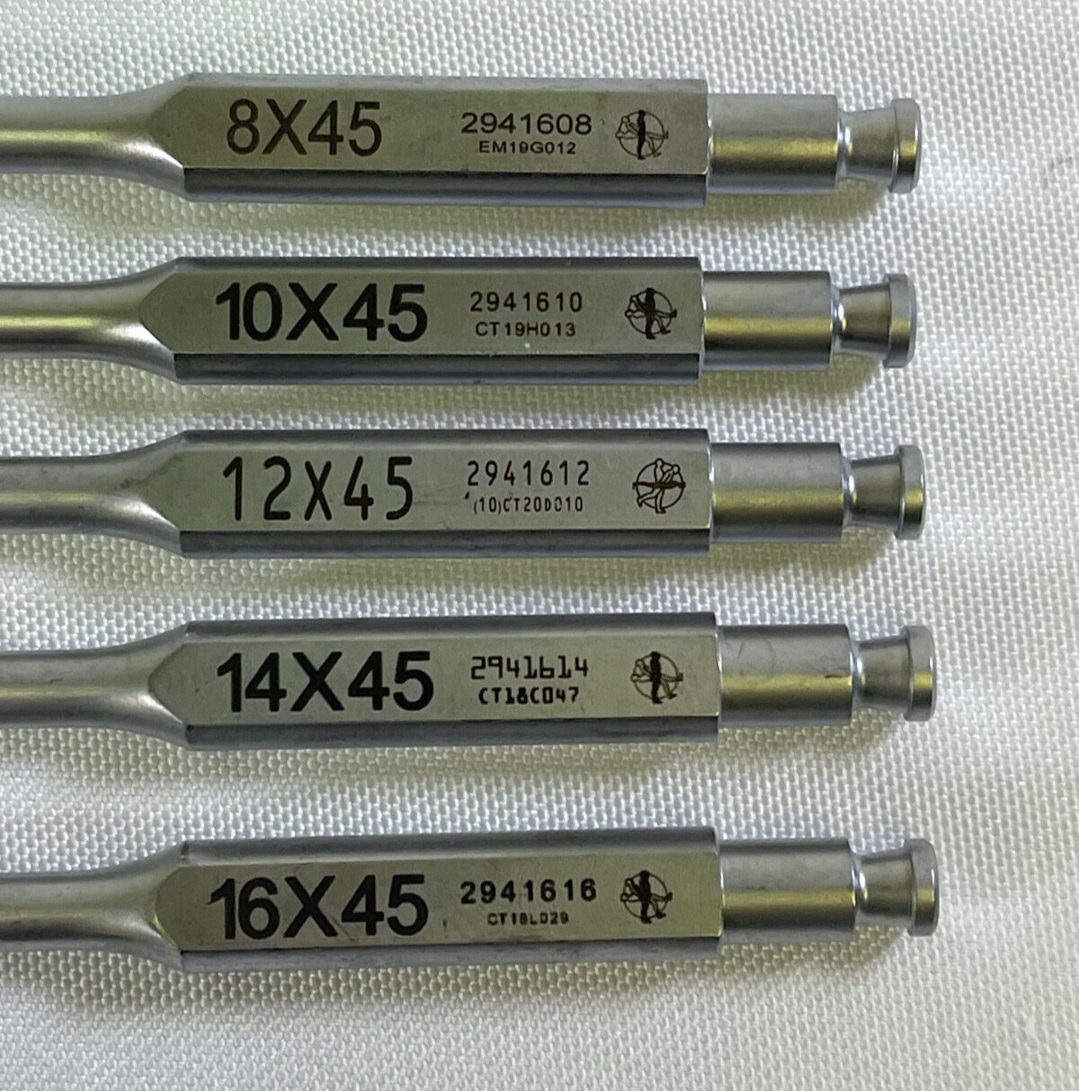 Set of 5 Medtronic OLIF Modular Shavers 8-16mm x 45mm Neurology Spine Orthopedic
