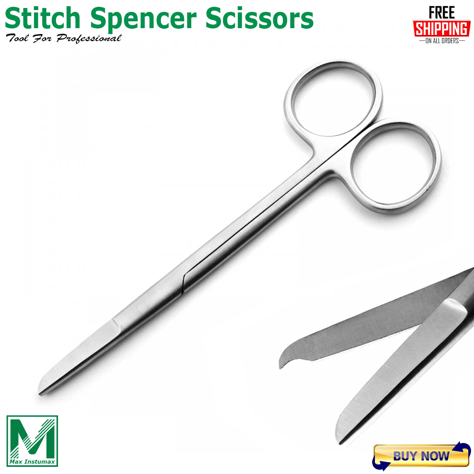 Universal Surgical Instruments Set Needle Holder Forceps Tissue Suture Scissors