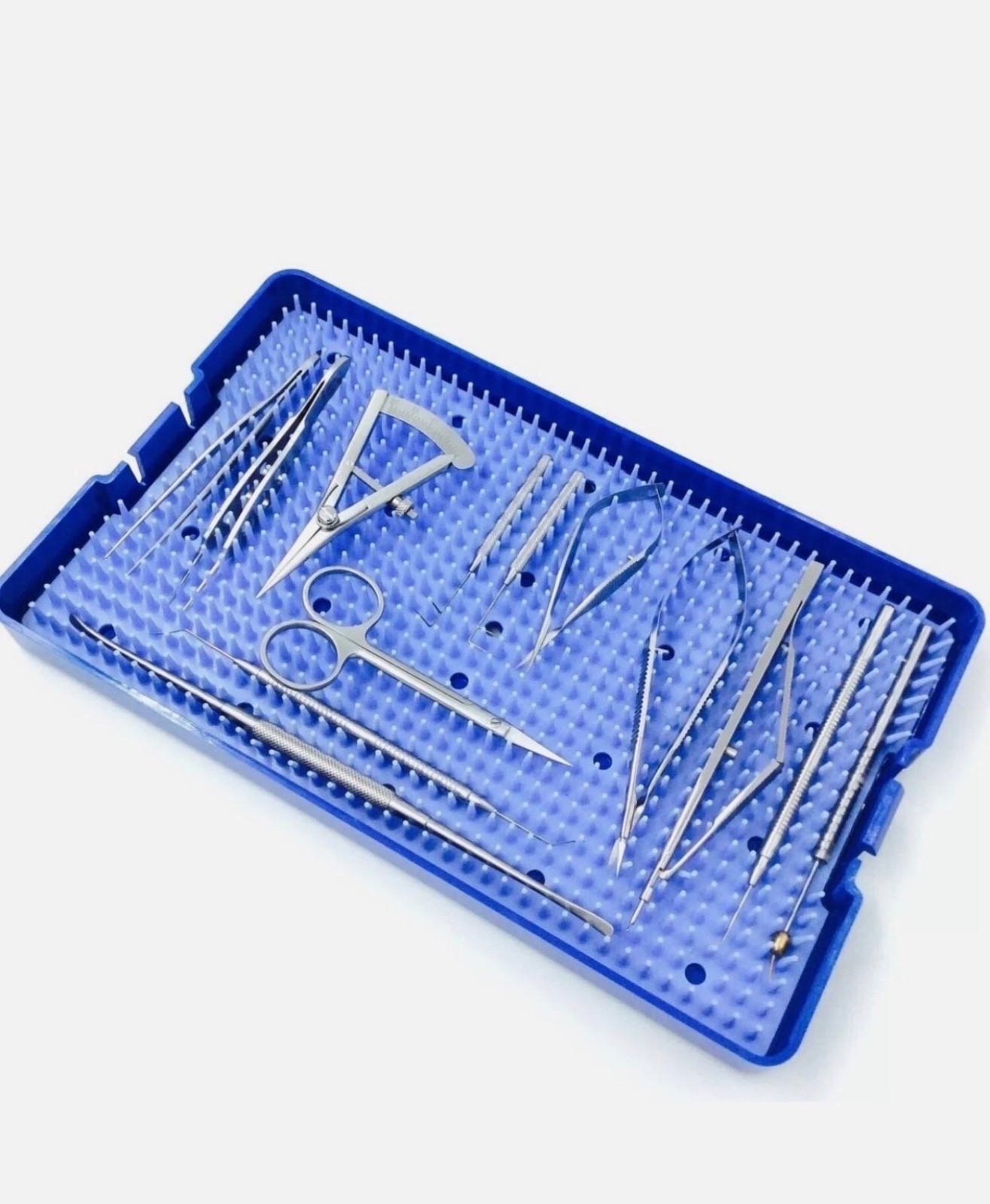 glaucoma surgical instruments kit set ophthalmic & silicone tray Stainless steel