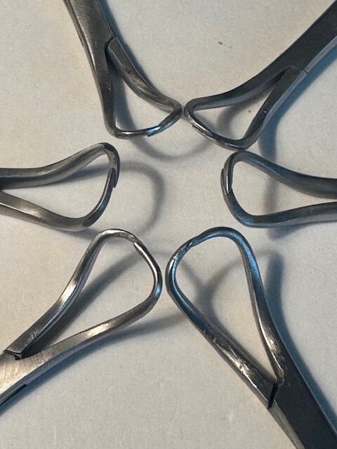 Towel Clips/Clamps 4 inch, surgical stainless steel, (Set of 6)