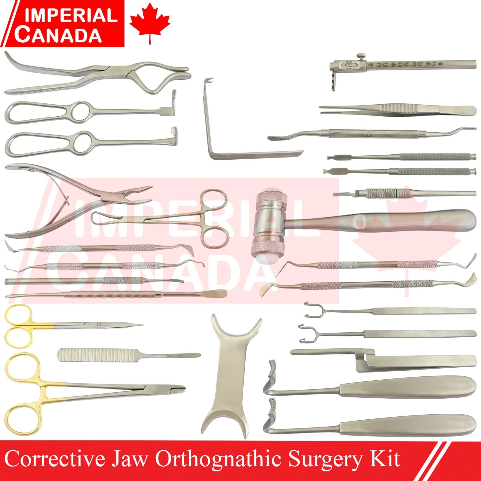 Maxillofacial Orthognathic Surgery Instruments Dental Set Of 33 Pcs Jaw DN-2618