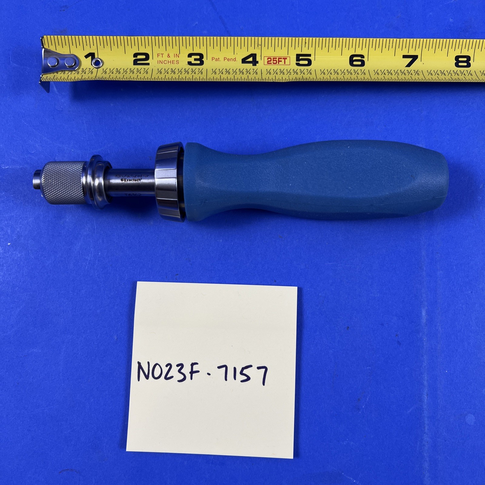 1 Exactech 181-00-08 Orthopedic Cannulated Ratcheting Handle T6162 36193005