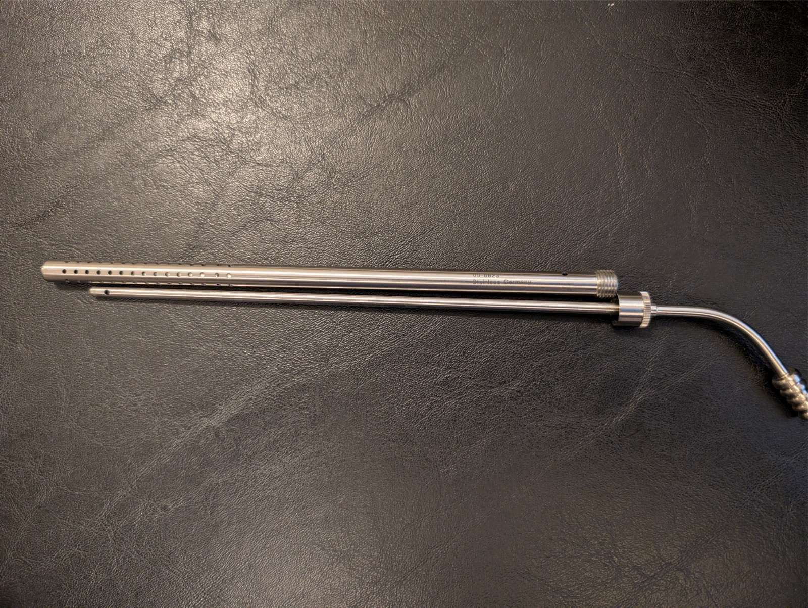 Symmetry Surgical 09-8823 Suction Tube; Poole; Curved; 23 Fr; 9 3/4 in; 248 mm