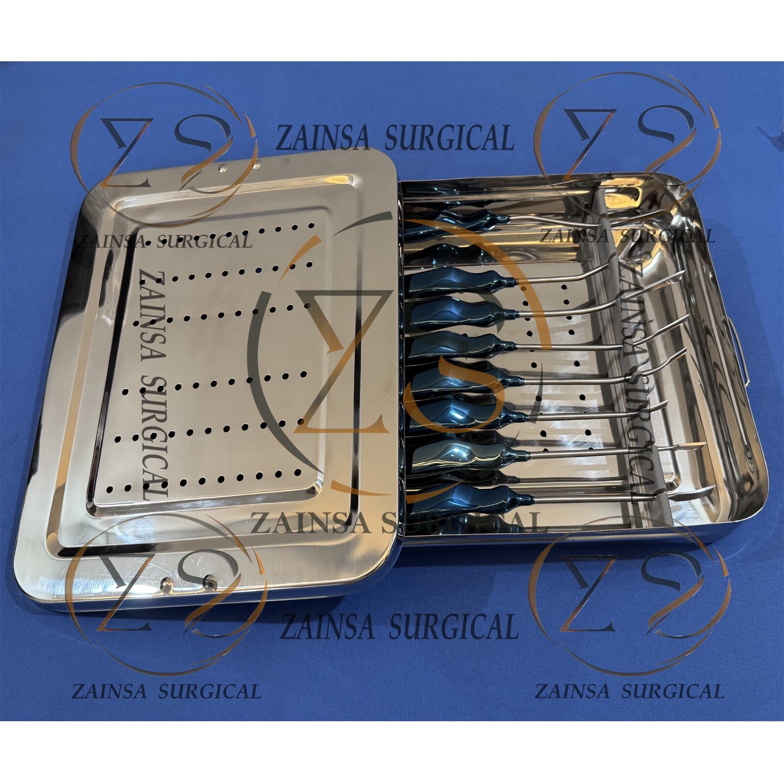 Face Lift Browlift Dissector & Elevator Set, With Box Plastic Surgery Instrument