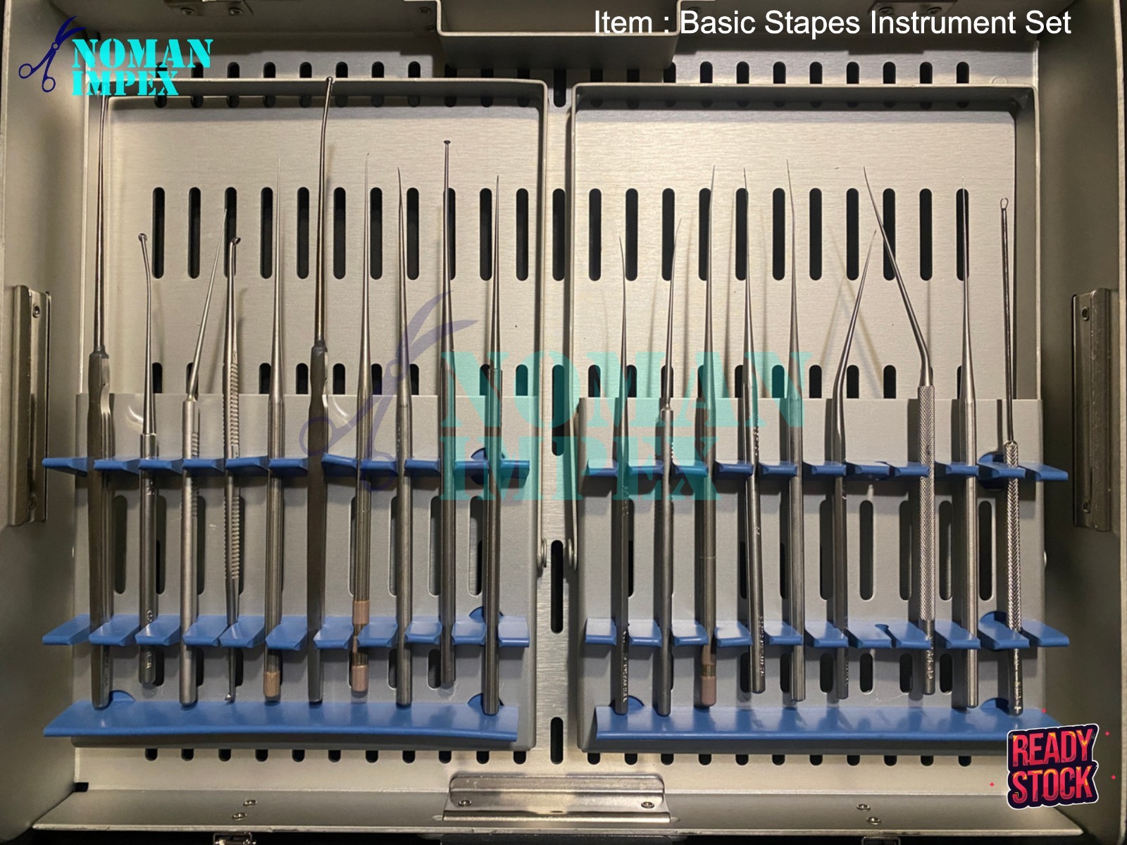 Good Quality Basic Stapes Instrument 19pcs Set Ear Loops Tools