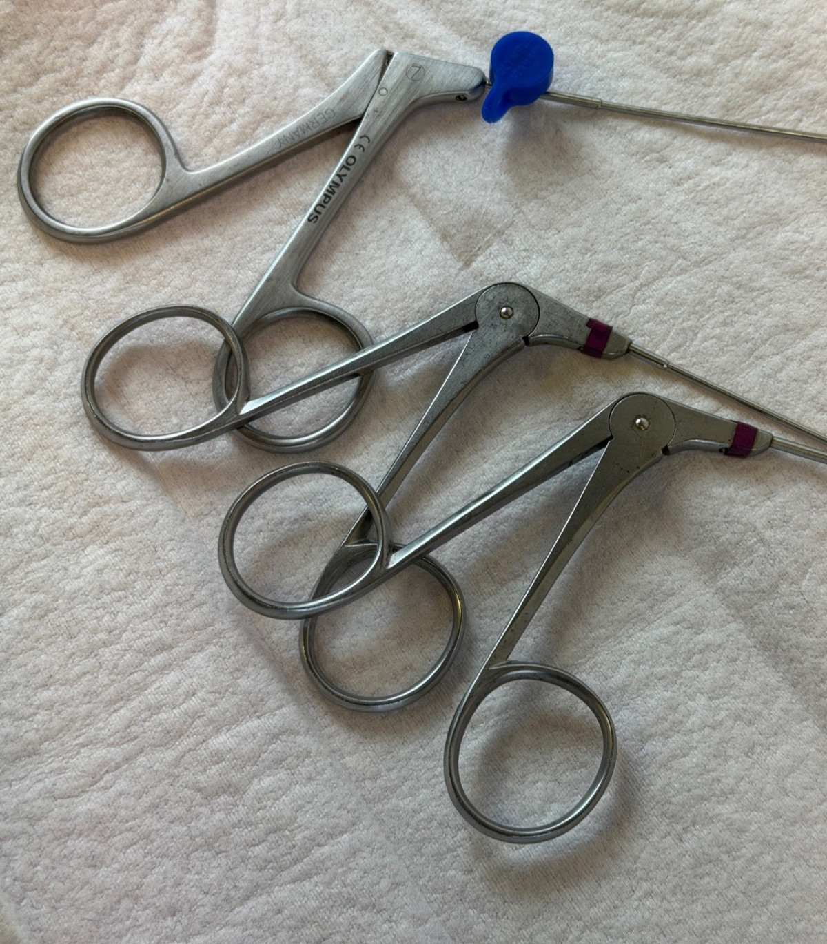 Set of 3 Hysteroscope Forceps Olympus & Others 7Fr Punch Grasper Scissor OBGYN