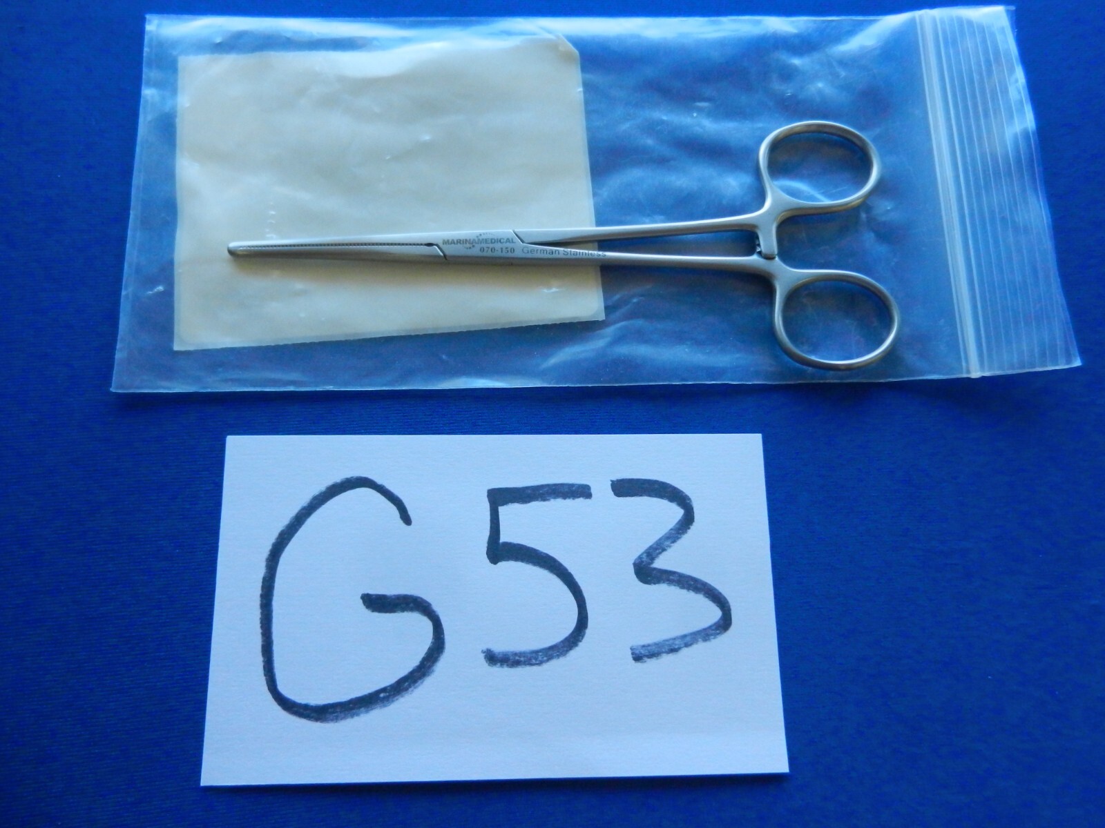G53 Marina Medical 070-150 Ochsner Forceps Straight 1×2 Teeth 16cm NEW!