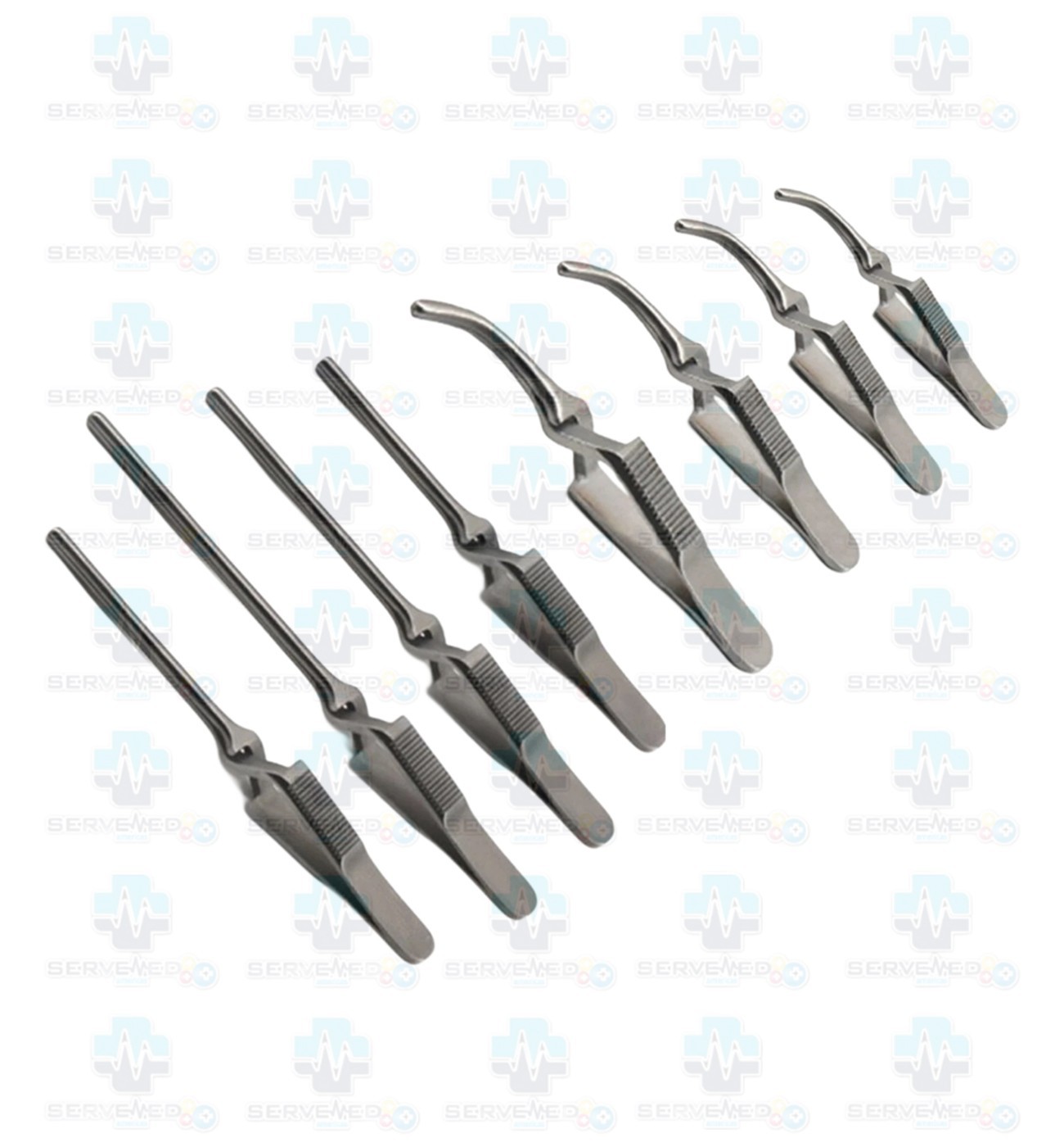 Debakey Bulldog Vascular Clamp Forceps Straight Curved Set