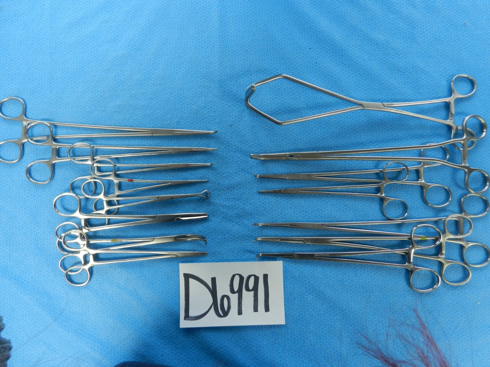 D6991 Jarit V. Mueller Weck Pilling Surgical Forceps Lot of 15 Approx 15-29cm