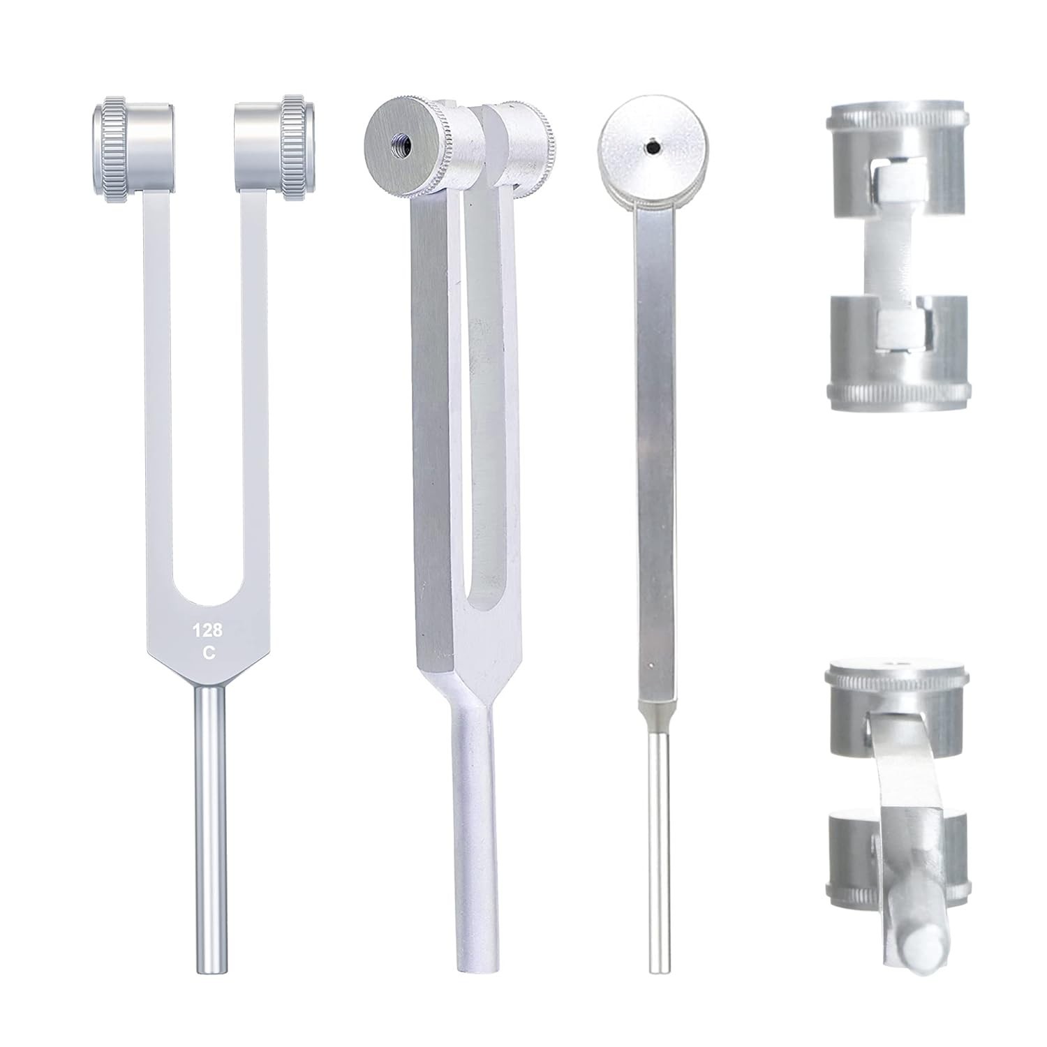 Professional Tuning Forks Set in Aluminum C 128, C 256, C 512 – Quality Assured
