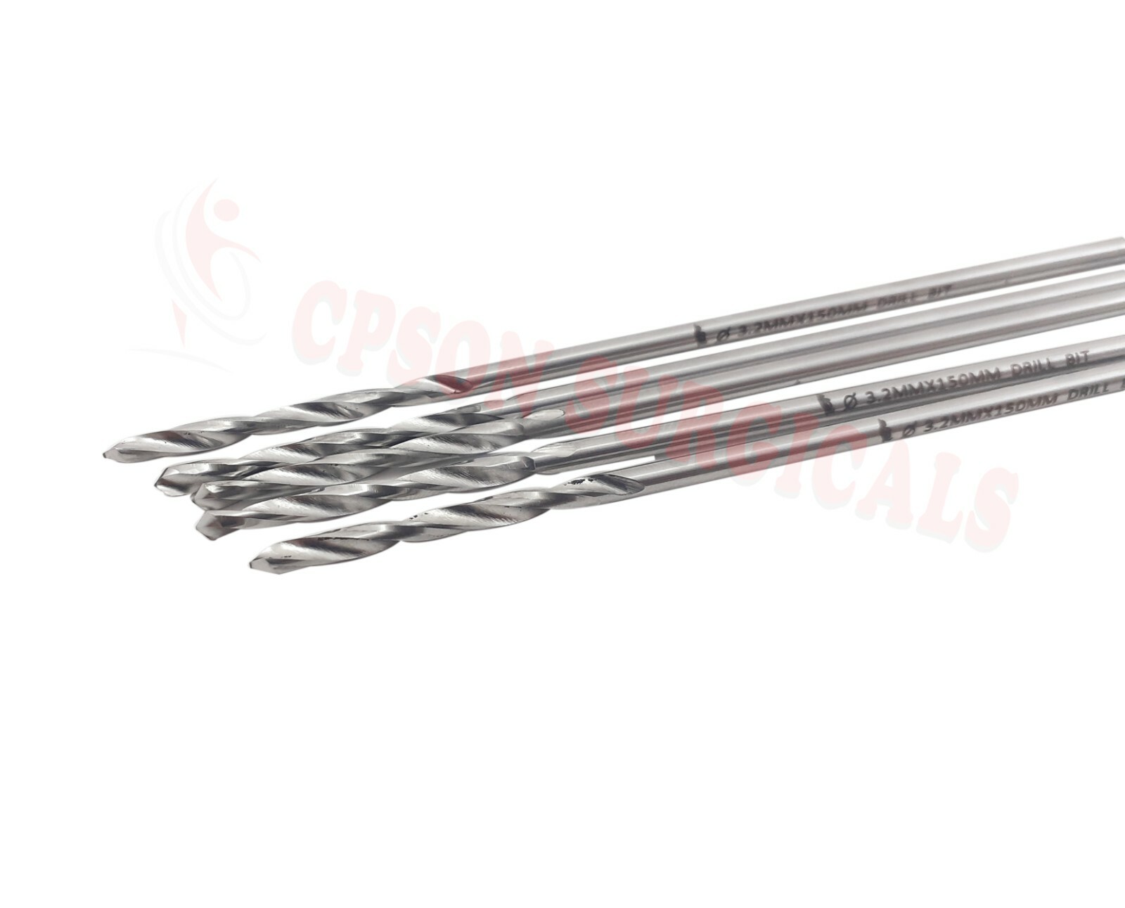 Veterinary 3.2mm Drill Bit Length 150 mm Lot of 5 pcs Surgical Instrument SS