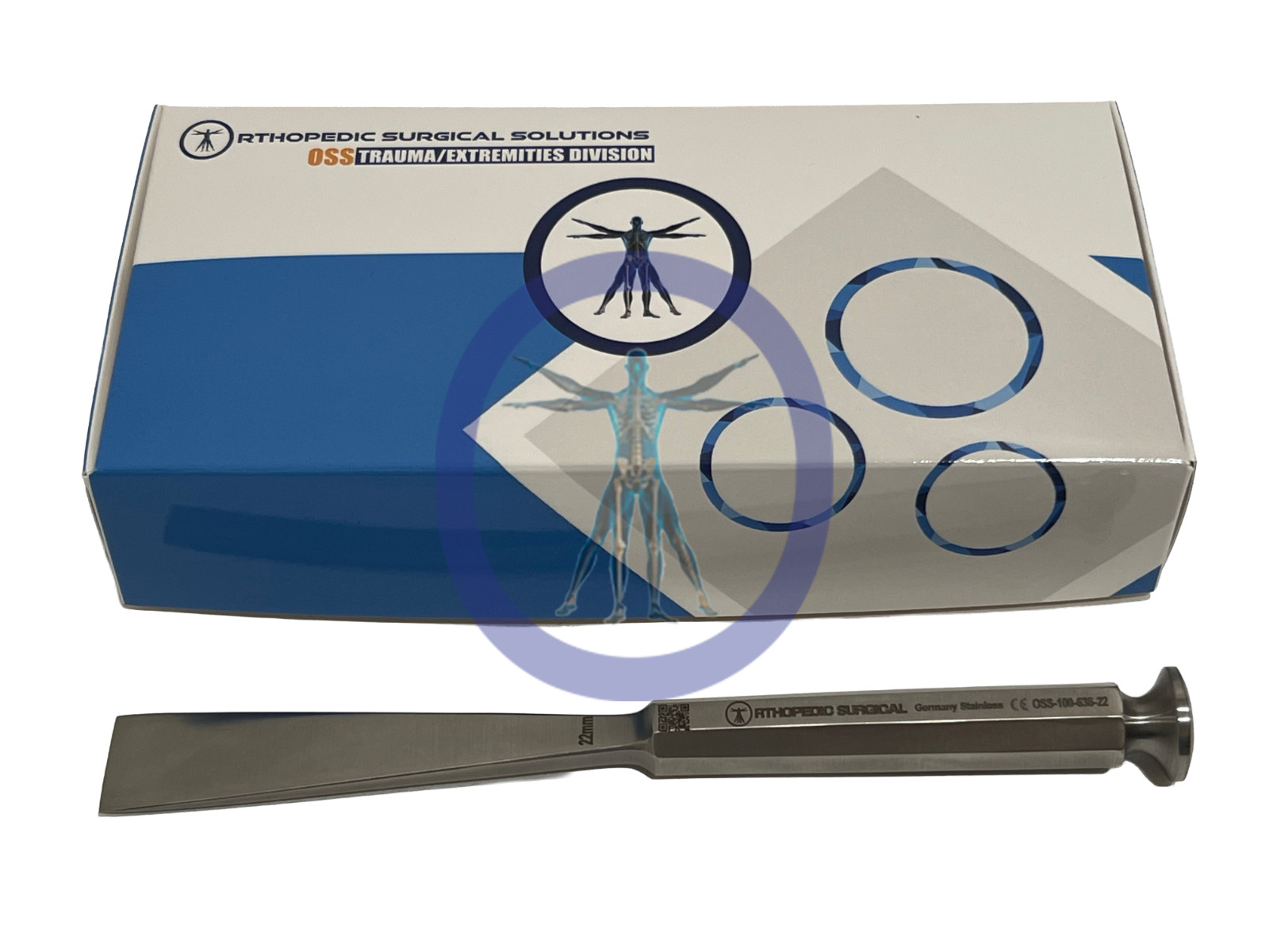 Orthopedic Surgical Stille Osteotome 8” Straight, 22mm *NEW*