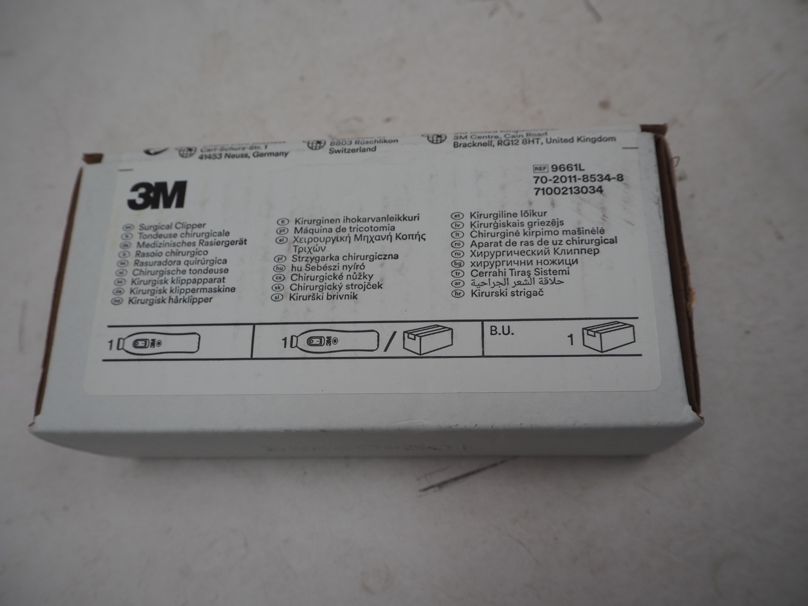 3M 9661L 9661 Surgical Clipper NEW in Factory Sealed Box w/ Charger & 4x Blades