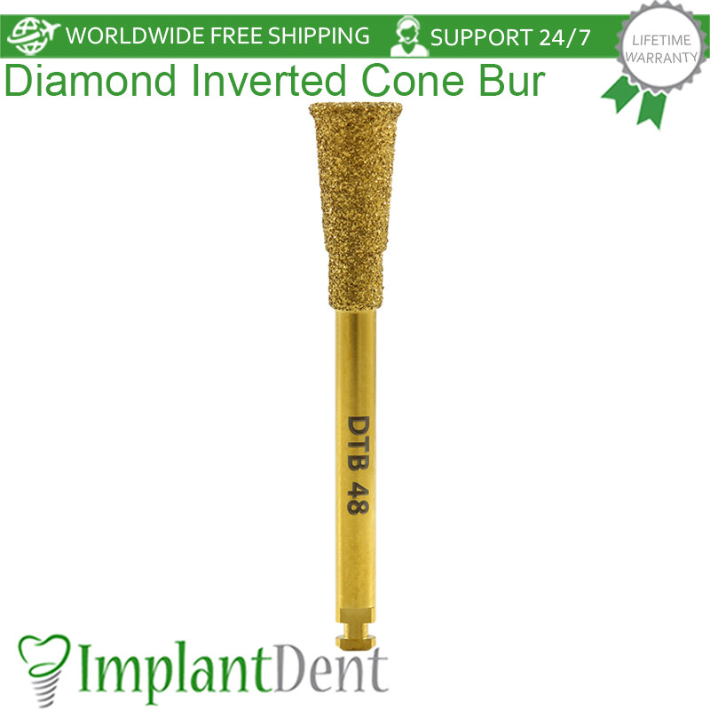 Diamond Inverted Cone Bur Ø5 Bon Shaping & Cutting Surgcal Tool Dental Im plant