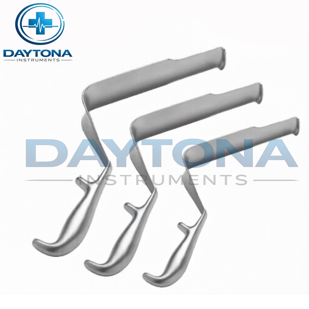 ST Mark Pelvis Retractor Deep Surgery Set Of 3Pcs Orthopedic Surgical Instrument
