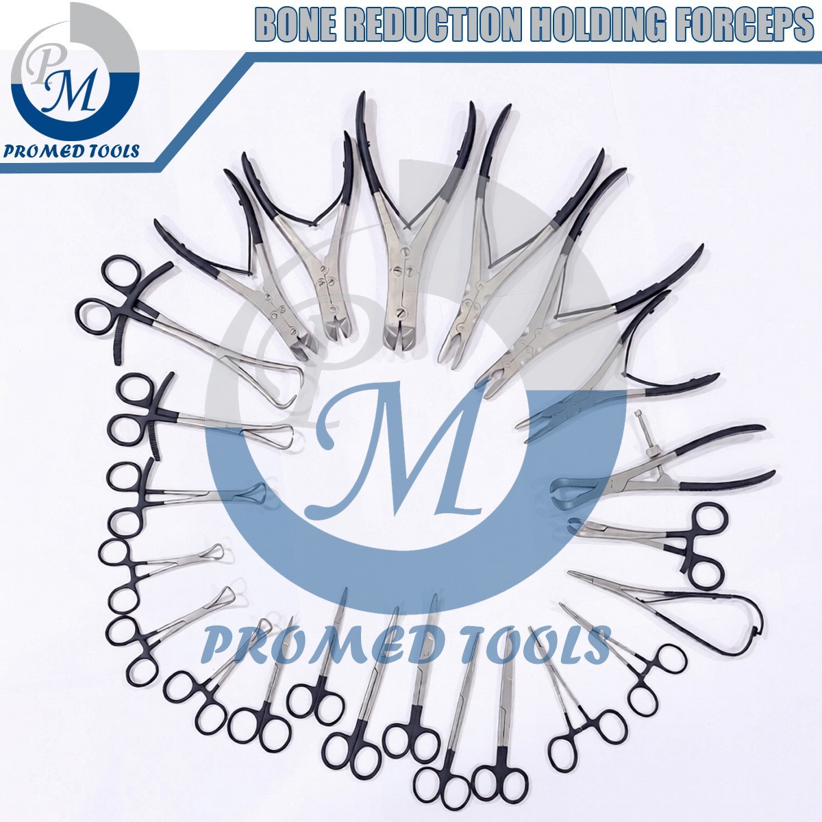 Set of 23 Pcs Orthopedic Bone Reduction Holding Forceps Clamps Surgical