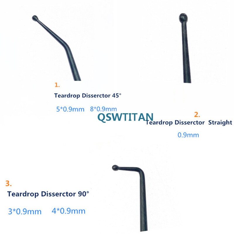 1pc Micro Nerve Vessel Hook Spatula Dissectors 21cm Curette Nerve instrument