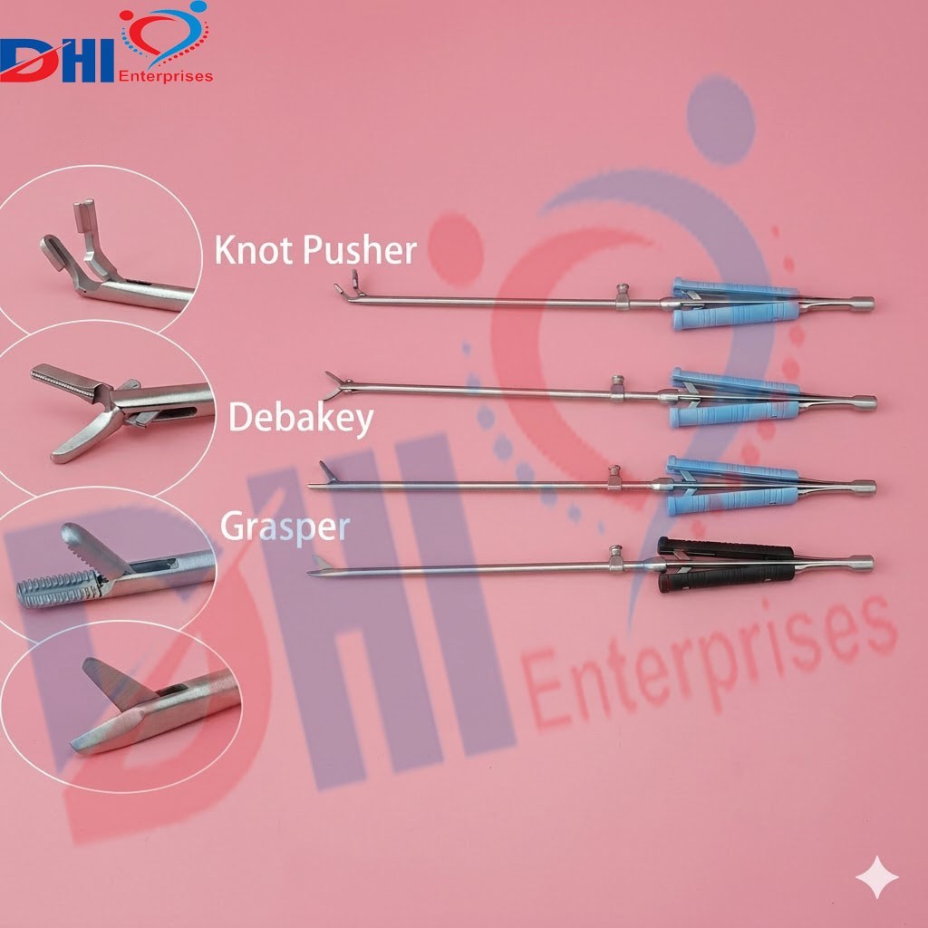 Basic Valve XS Surgery Instruments Set 4pcs Cardiac Surgery Set Premium Quality