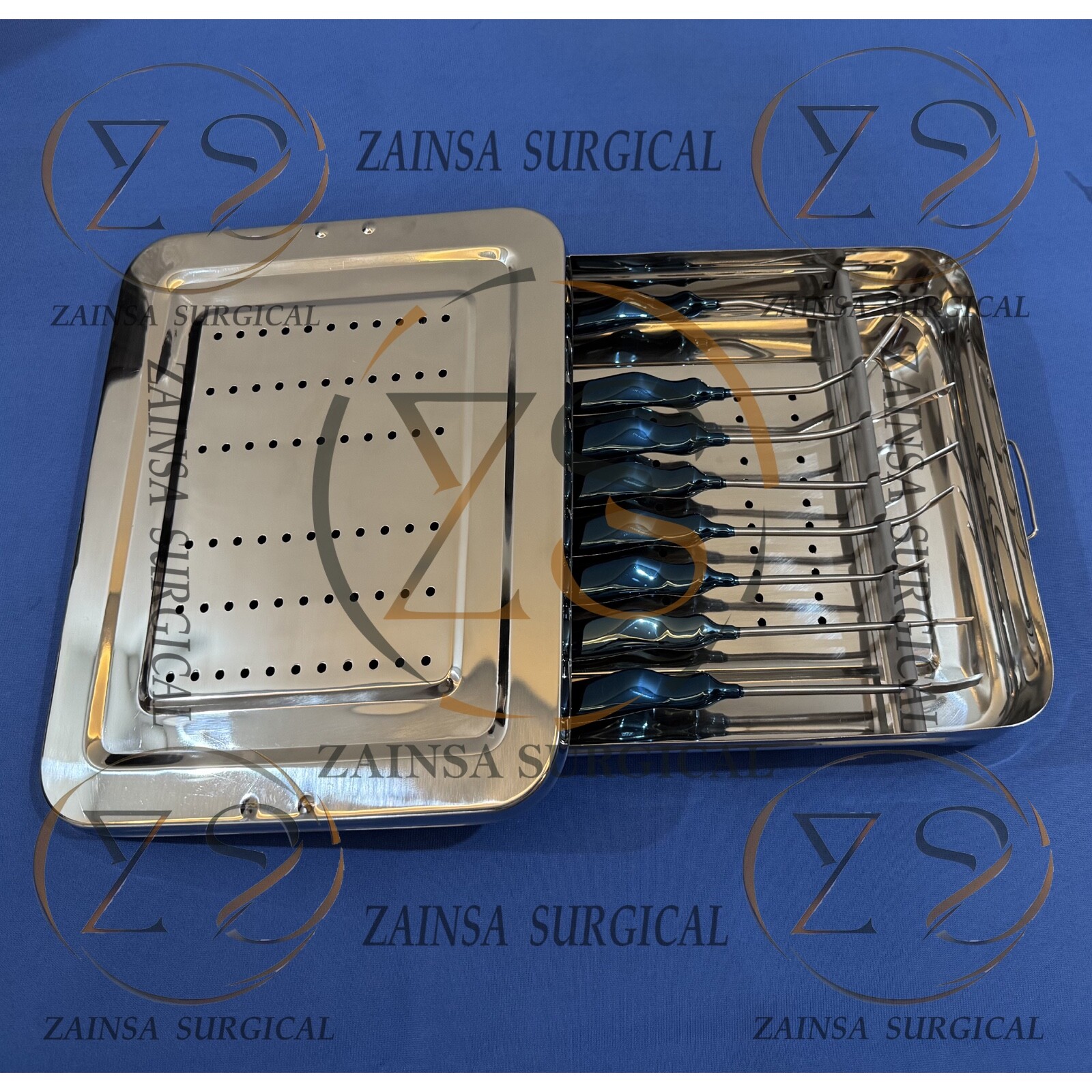 Face Lift Browlift Dissector & Elevator Set, With Box Plastic Surgery Instrument