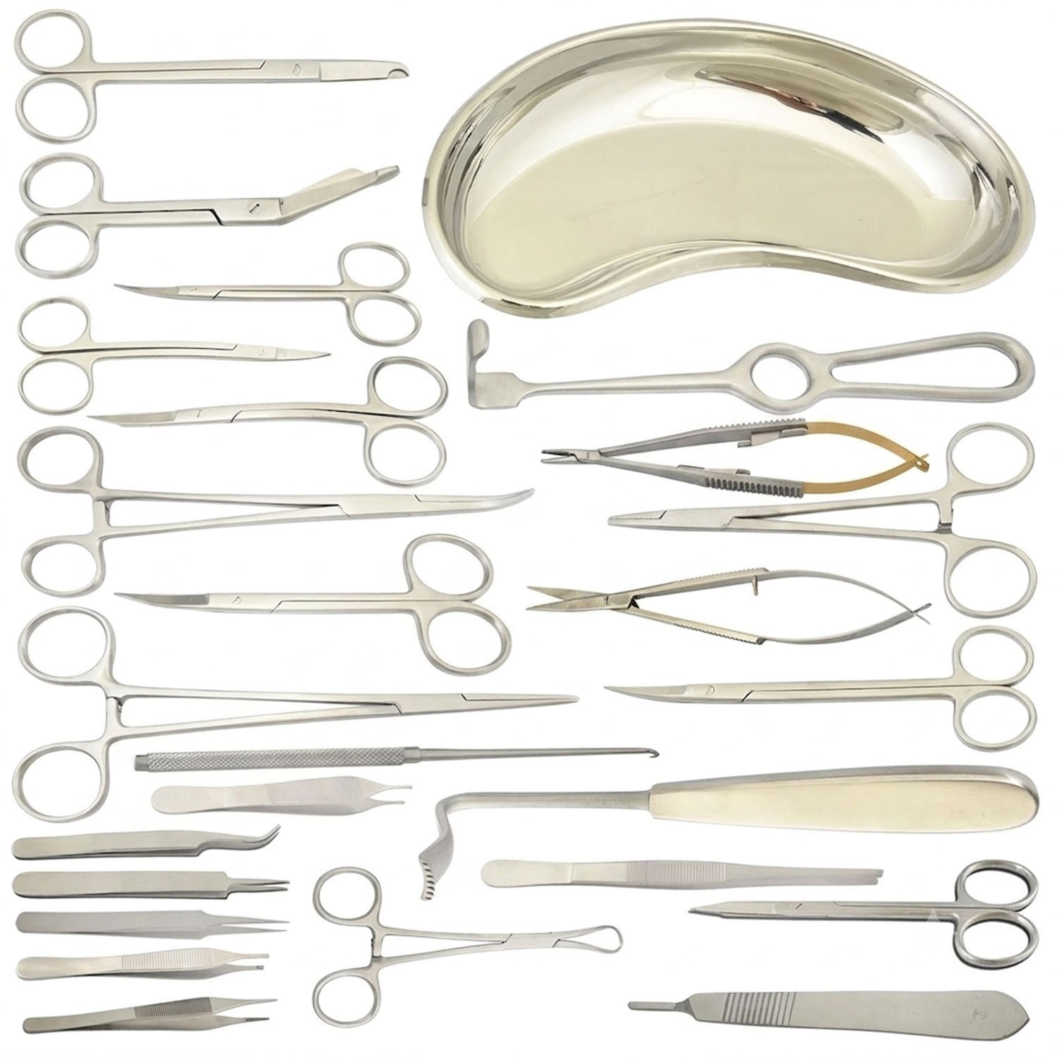 General Surgery Instruments Kit Medical Operating Instrument Set Of 28 DS-2377