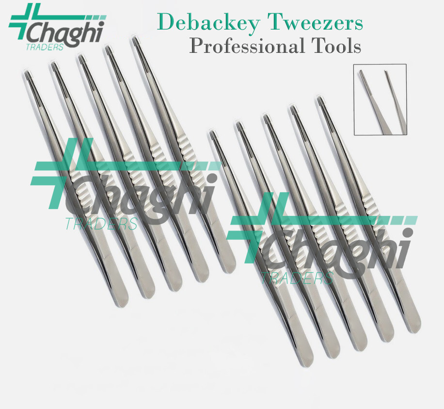 Debakey Tweezer 6 Froceps Atraumatic 10 PCs Dental Veterinary Surgical Instrumen