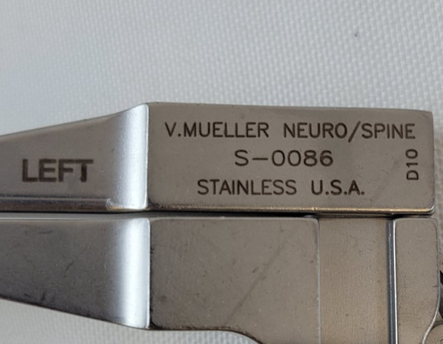 V. Mueller S-0086 & S-0087 Shadow-Line Spinal Distractor Set, Right & Left