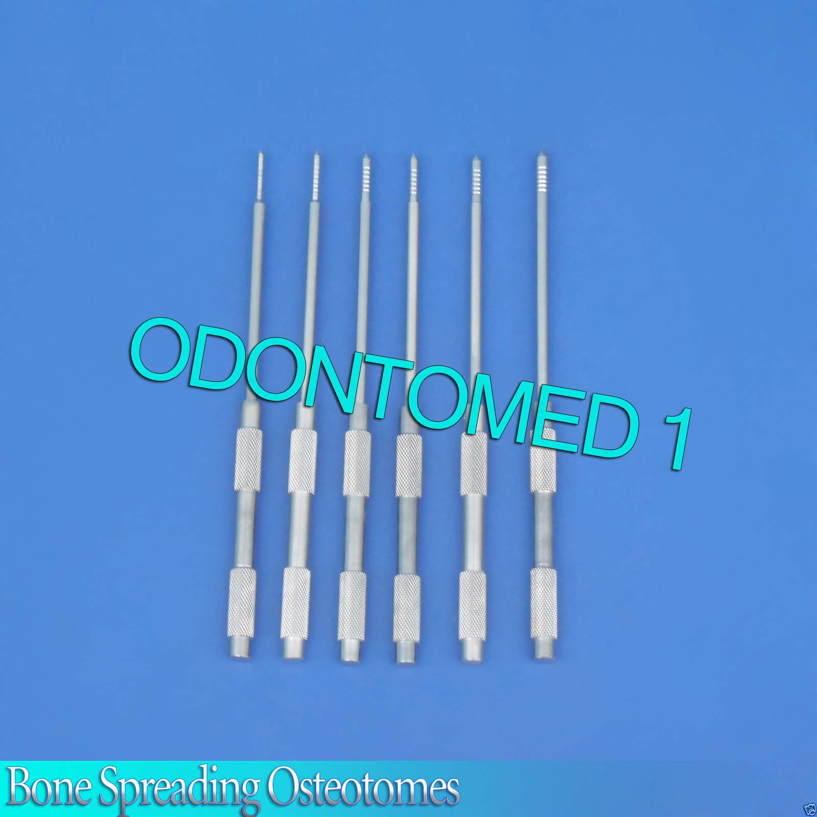 Set of 6 Bone Spreading Osteotomes W / Adujstable stops