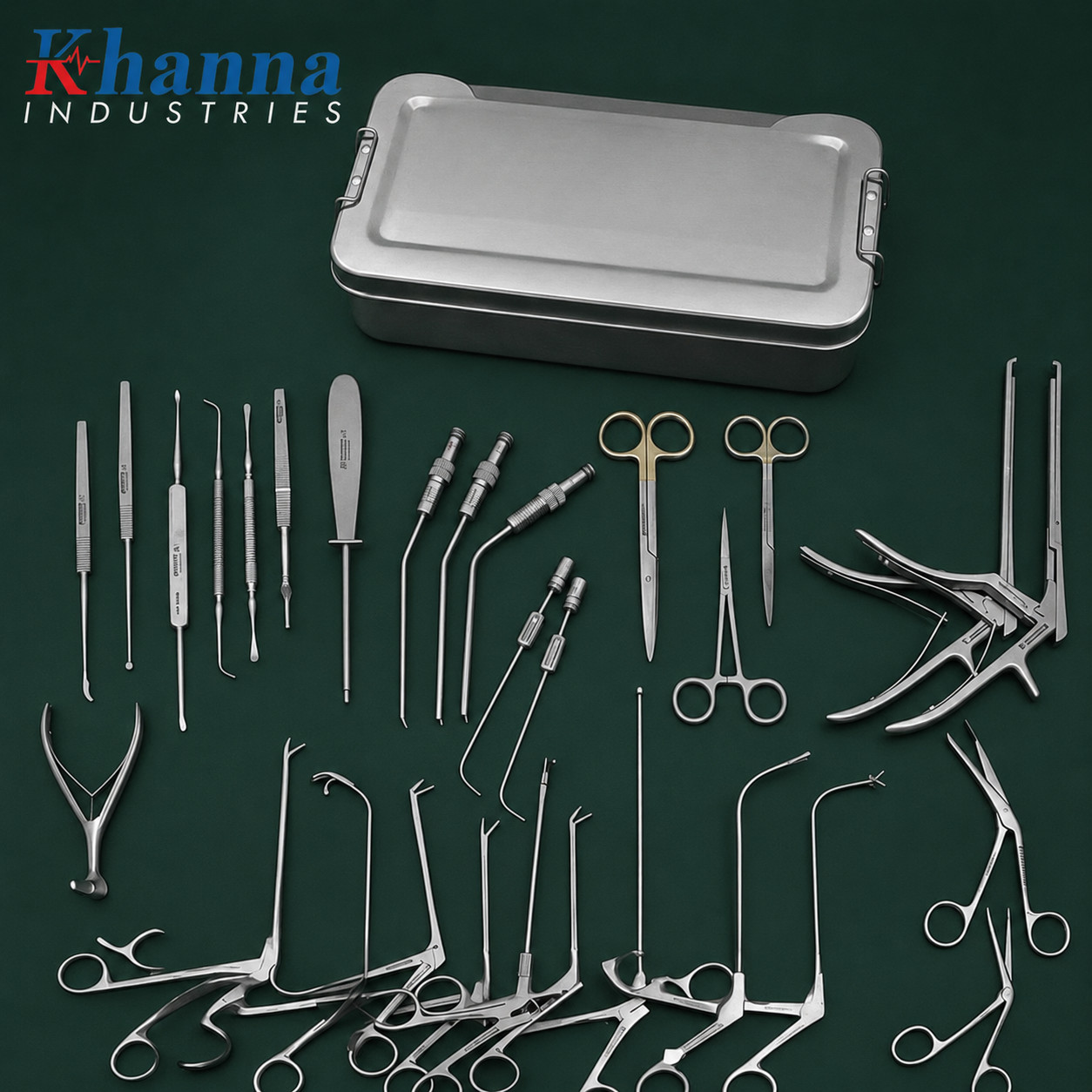 FESS Instruments Set Complete Endoscopic Sinus Surgery Kit ENT Instruments